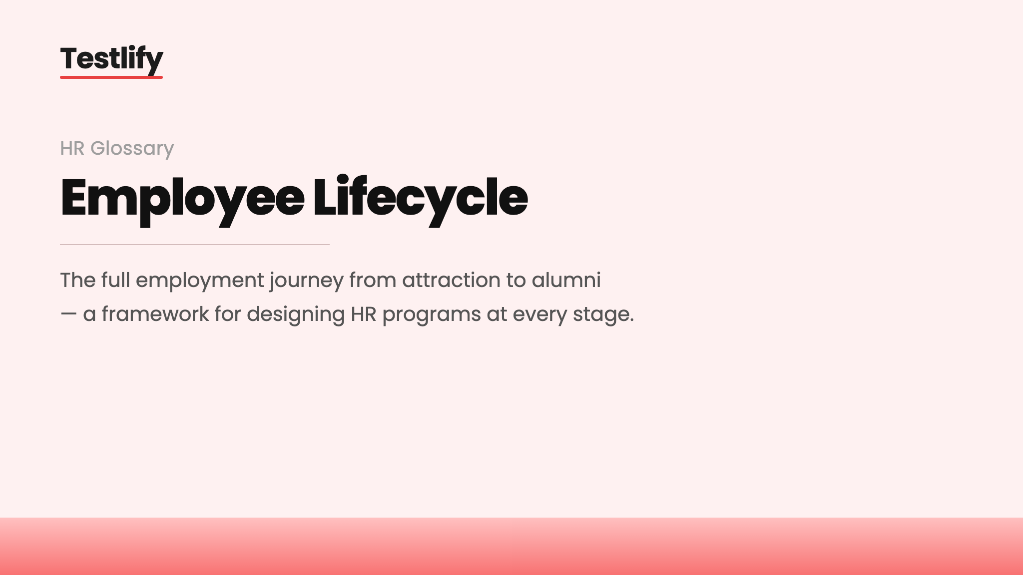 Image showing the meaning of the employee lifecycle
