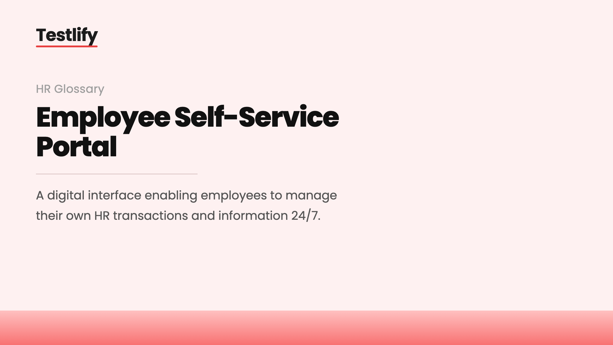 Image showing the meaning of employee self-service portal