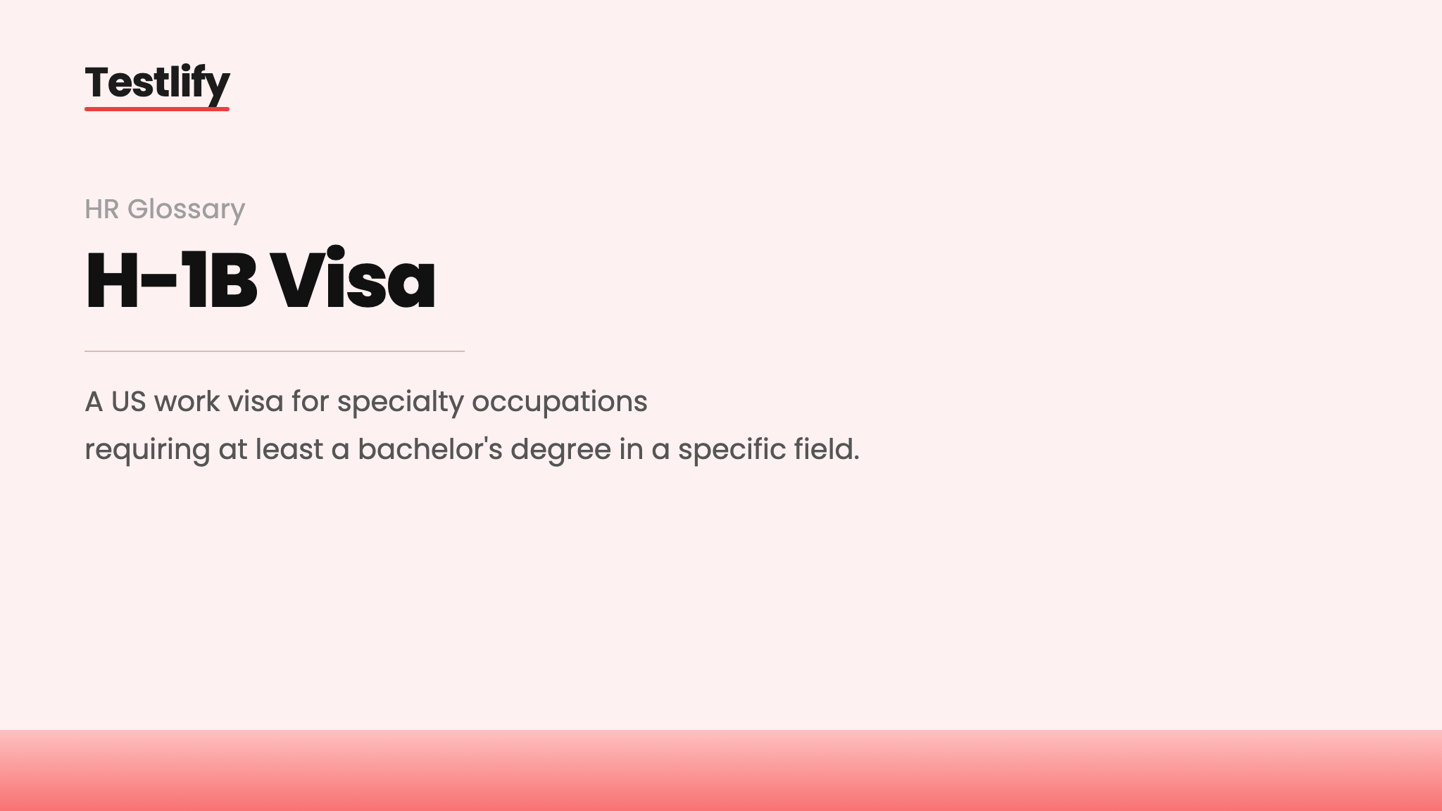 Image showing the meaning of the H-1B visa
