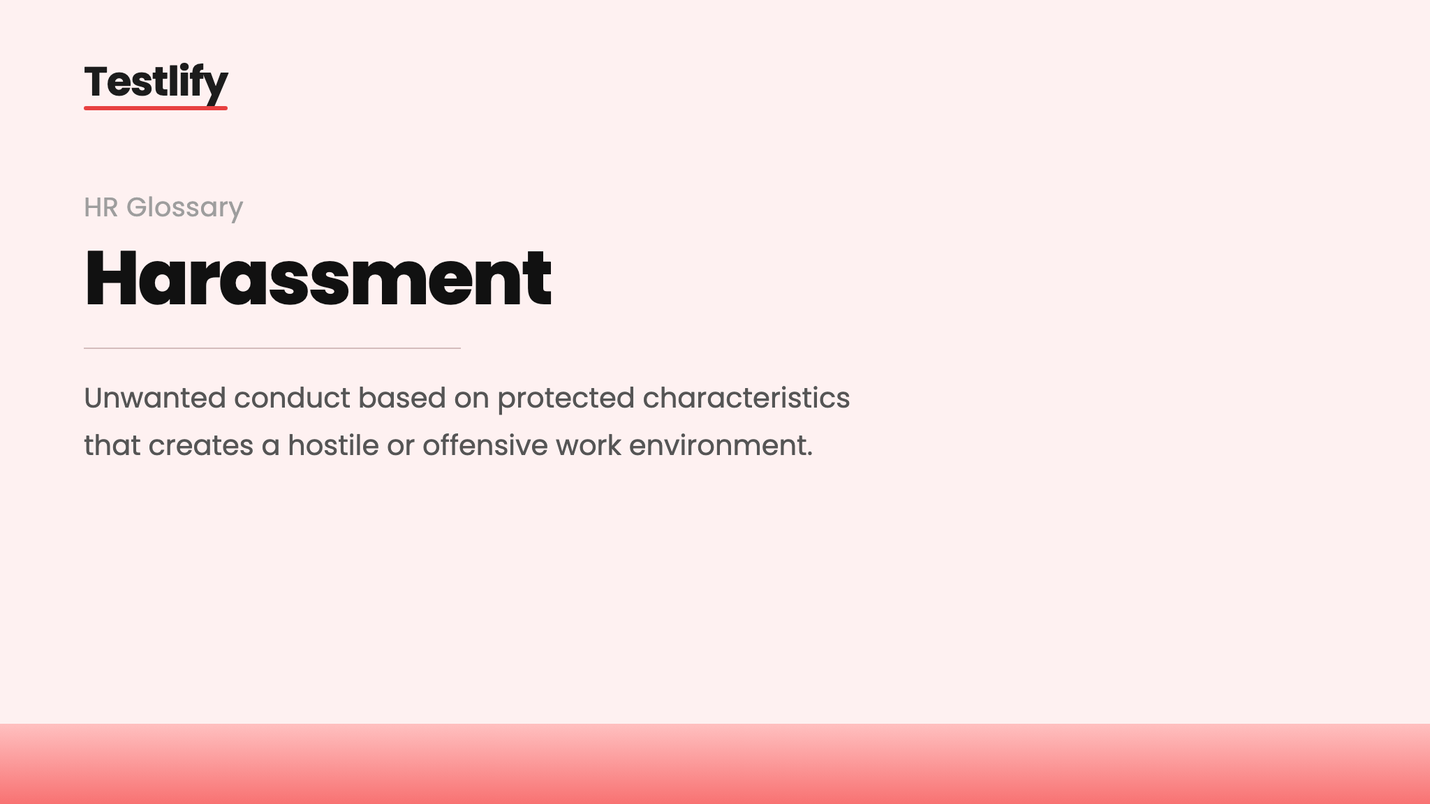 Image showing the meaning of workplace harassment