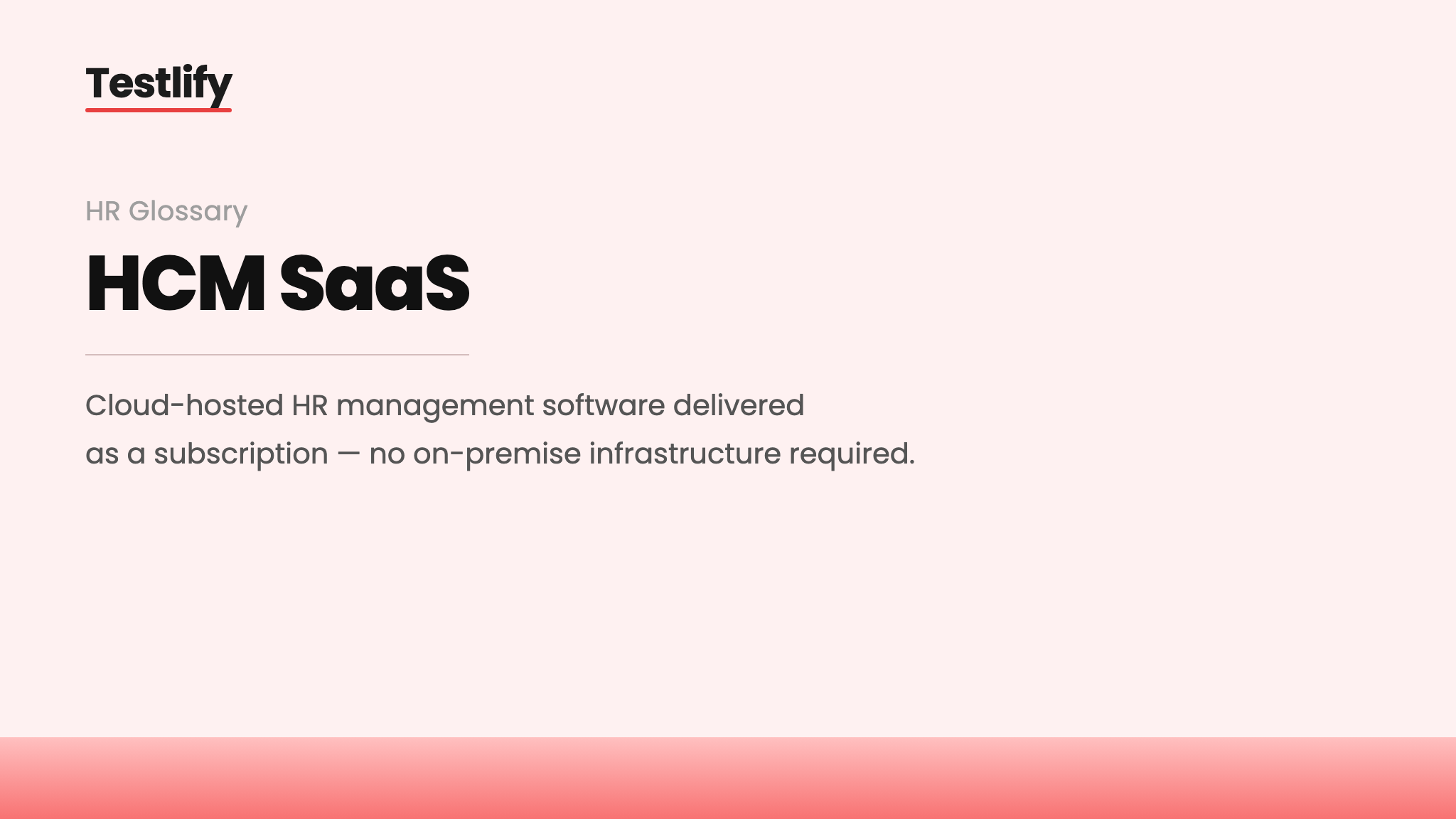 Image showing the meaning of HCM SaaS