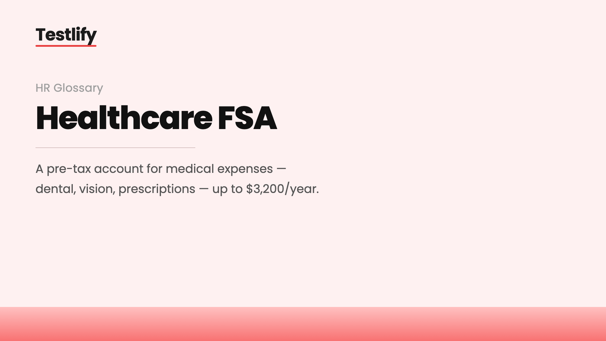 Image showing the meaning of a healthcare FSA