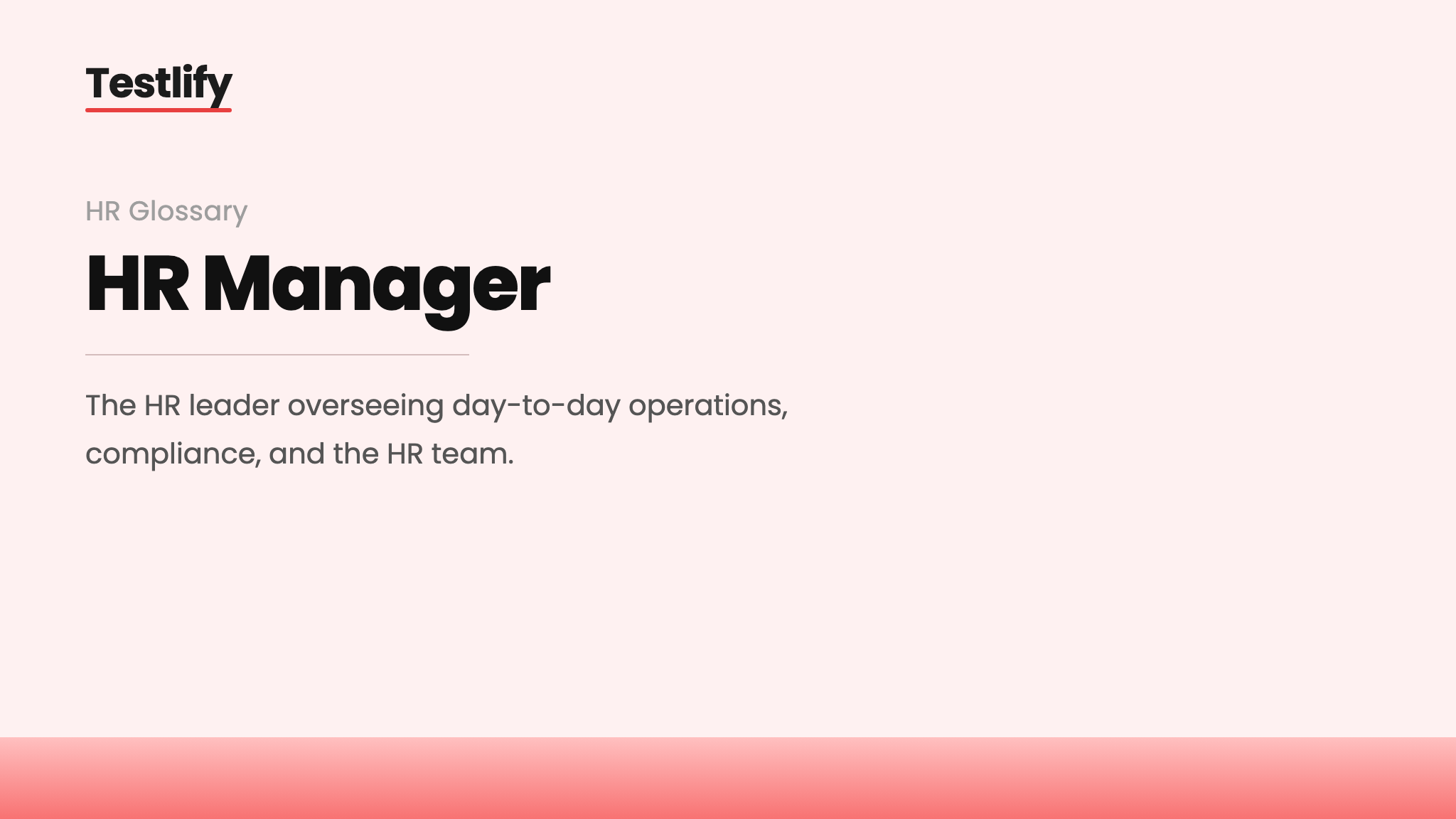 Image showing the meaning of an HR manager