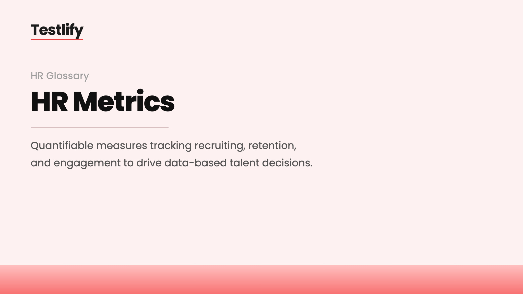 Image showing the meaning of HR metrics
