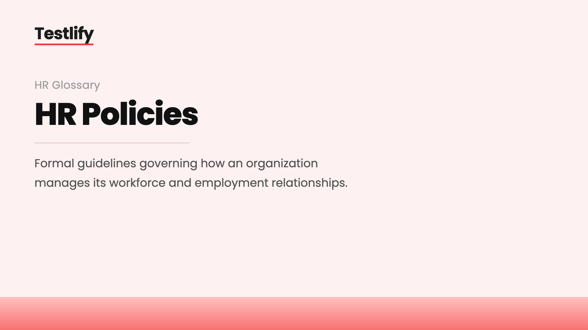 Image showing the meaning of HR policies