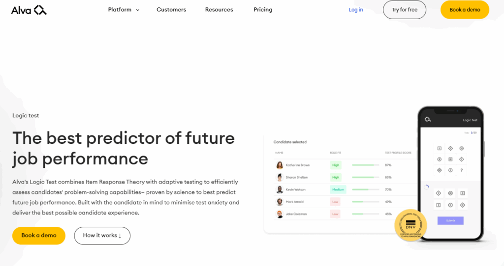 Image of Alva Labs homepage which is one of the best Equip alternatives
