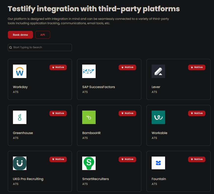 Testlify ATS Integrations