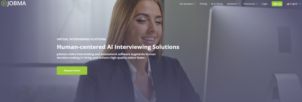 Image of Jobma homepage