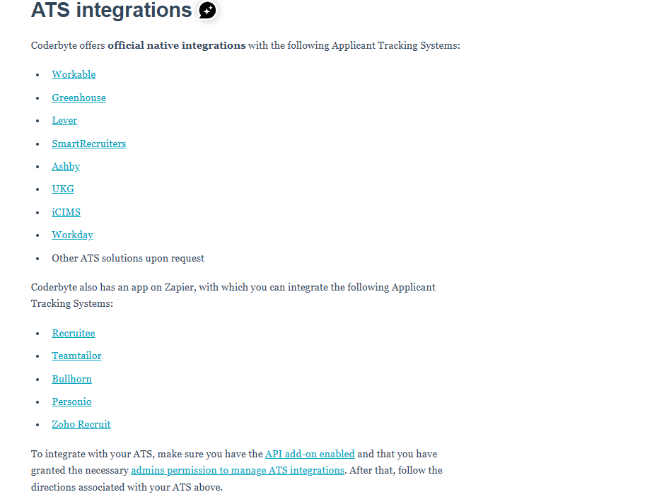 Coderbyte Integrations