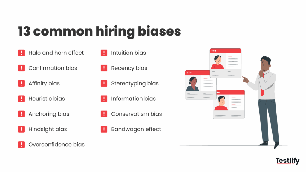 Common types of hiring biases