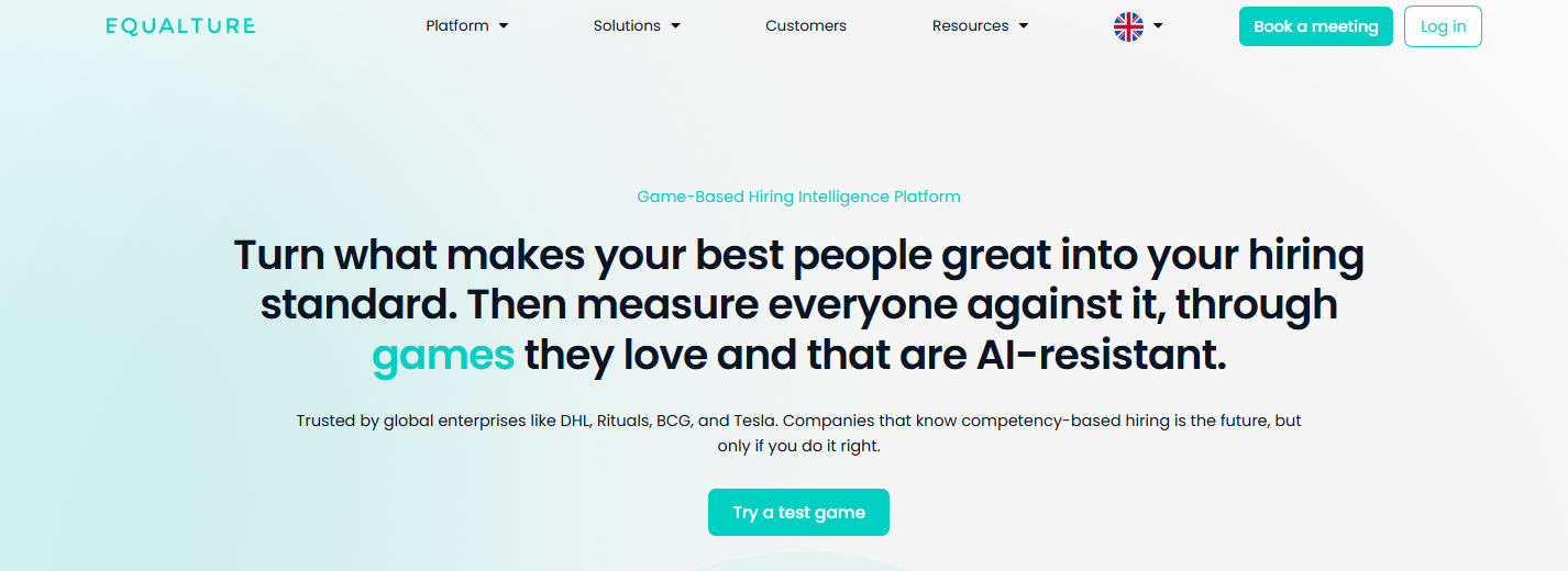 Image of Equalture which is one of the good Talent Games alternatives