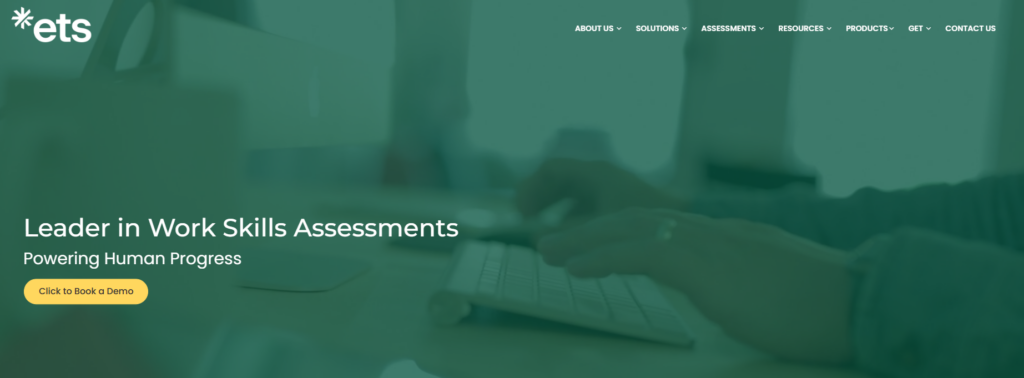 Imsge of Byrq homepage which is a campus hiring tool