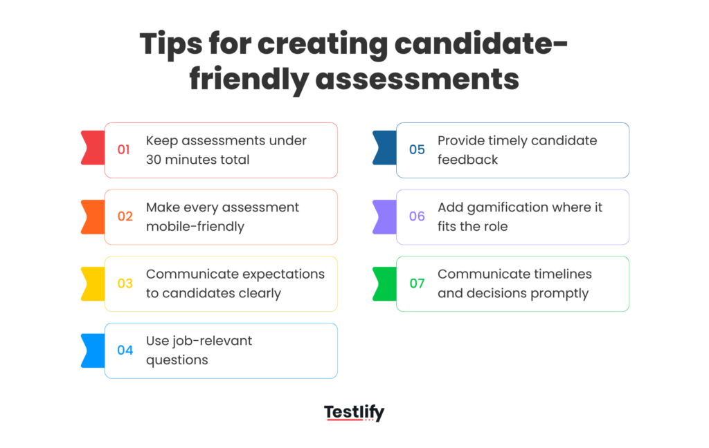 Tips for creating candidate friendly assessments
