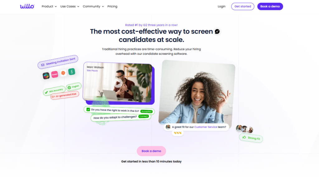 Willo homepage
