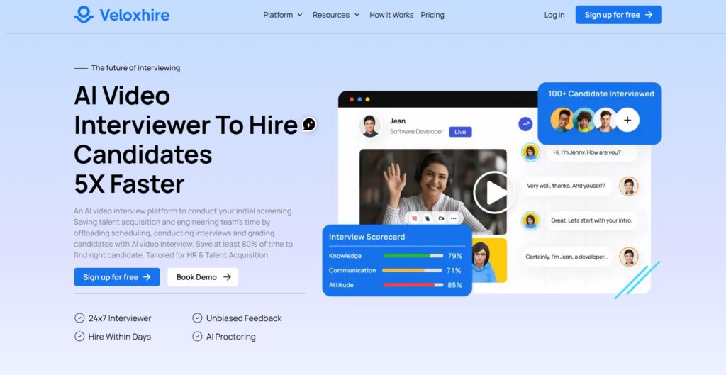 Veloxhire homepage