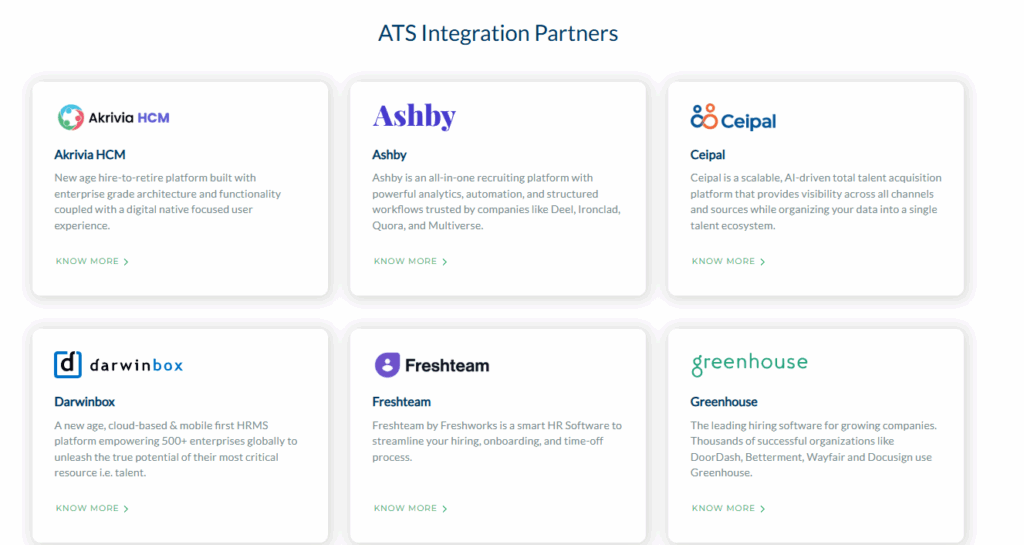 Mercer Mettl ATS integrations