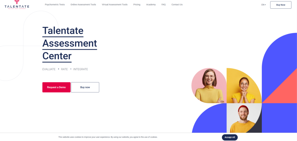 Image of talentate platform which is a reliable Mercer Mettl Alternative