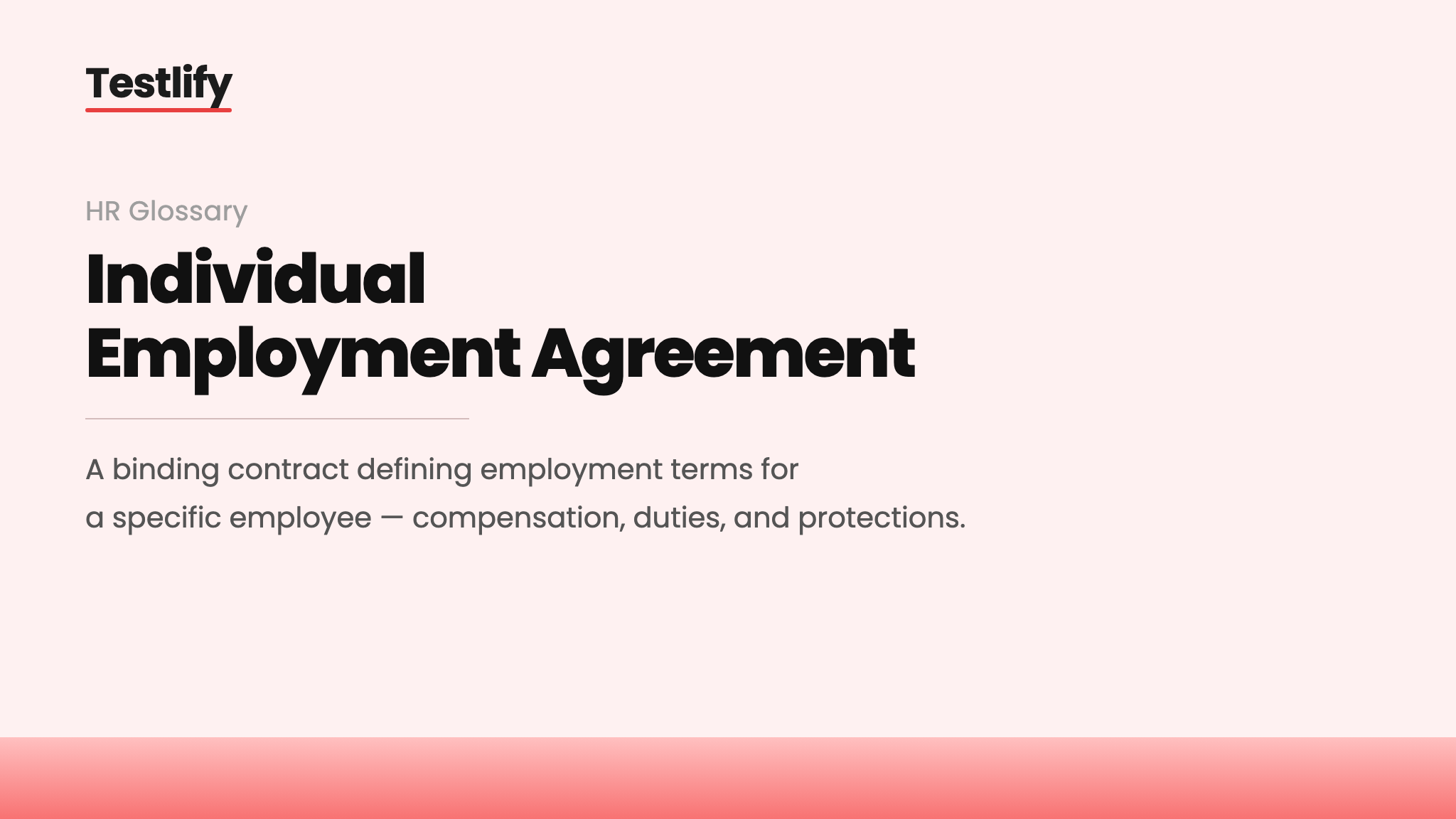 Image showing the meaning of an individual employment agreement