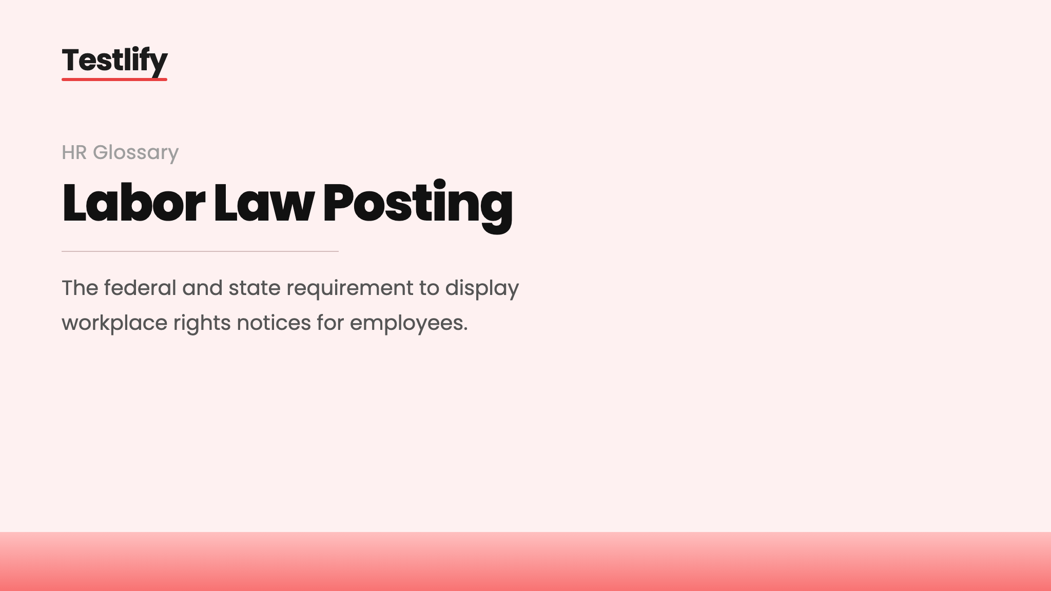 Image showing the meaning of labor law posting