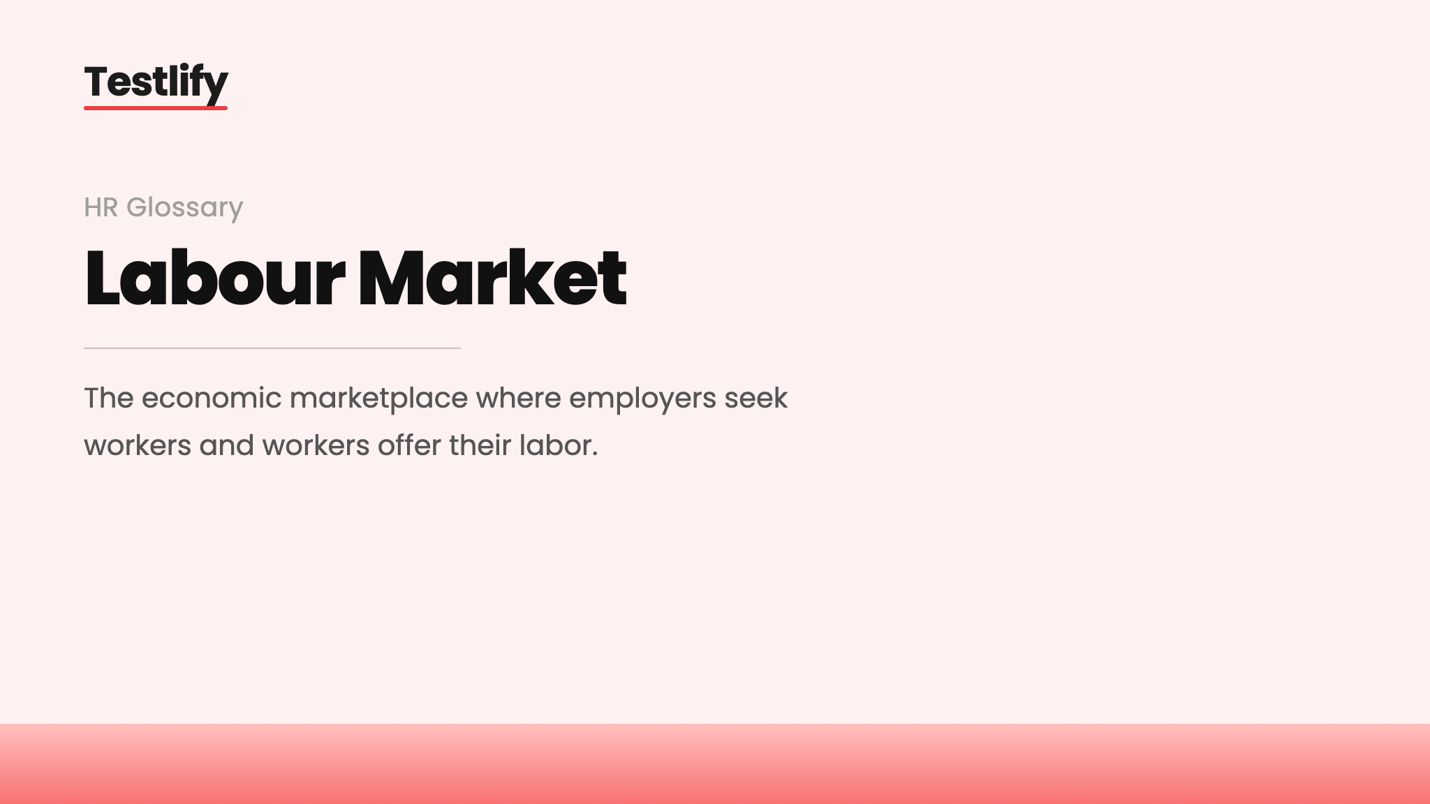 Image showing the meaning of the labour market