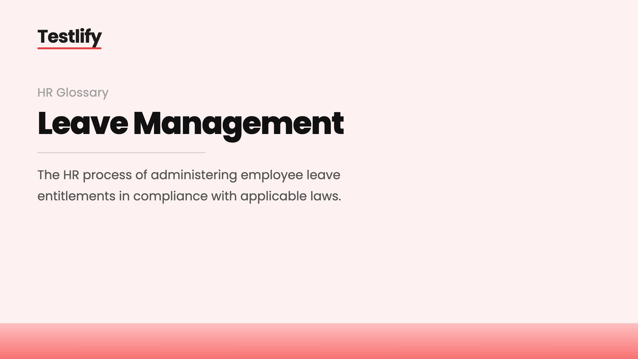Image showing the meaning of leave management