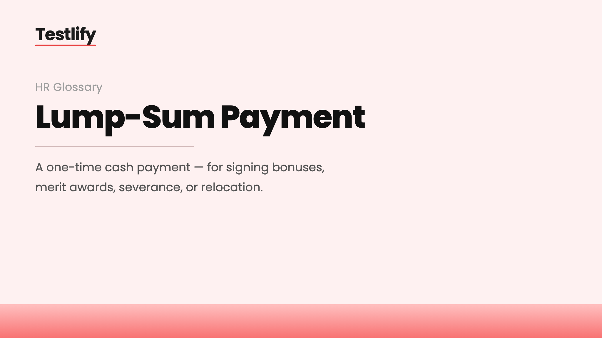 Image showing the meaning of a lump-sum payment