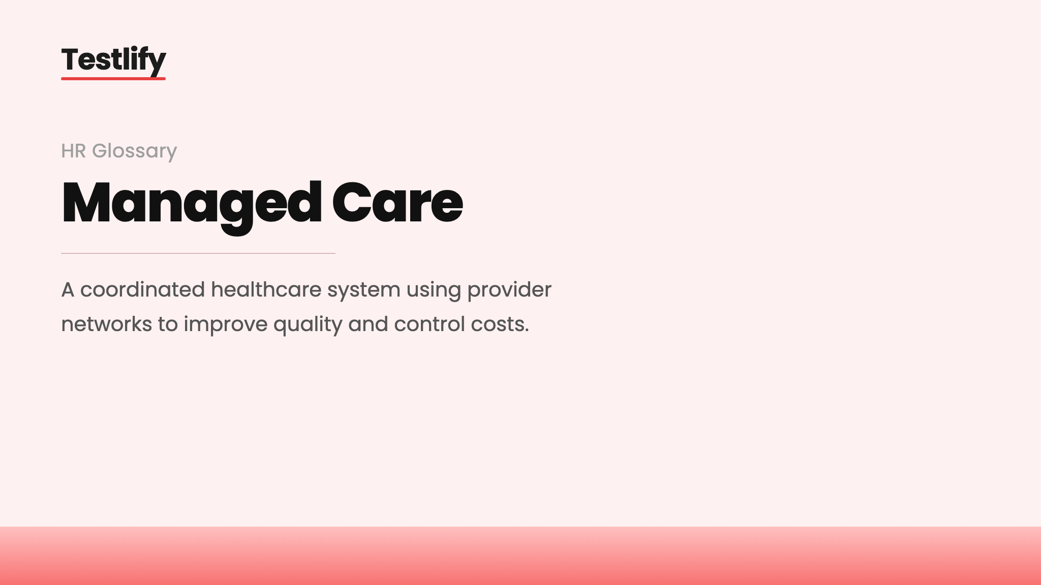 Image showing the meaning of managed care