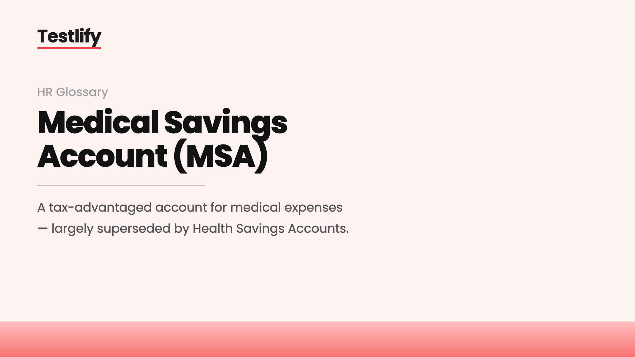 Image showing the meaning of a medical savings account