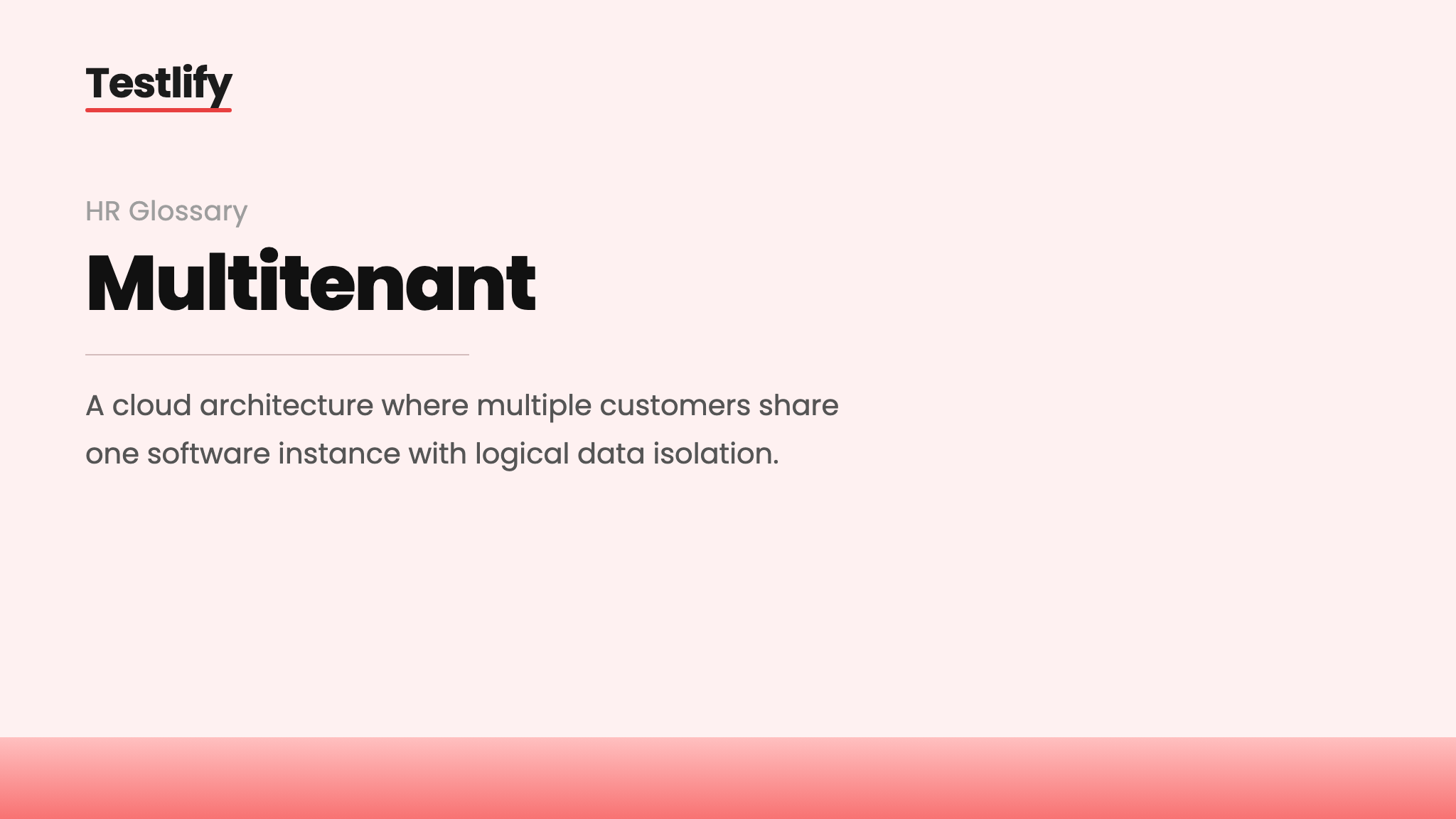 Image showing the meaning of multitenancy in HR software