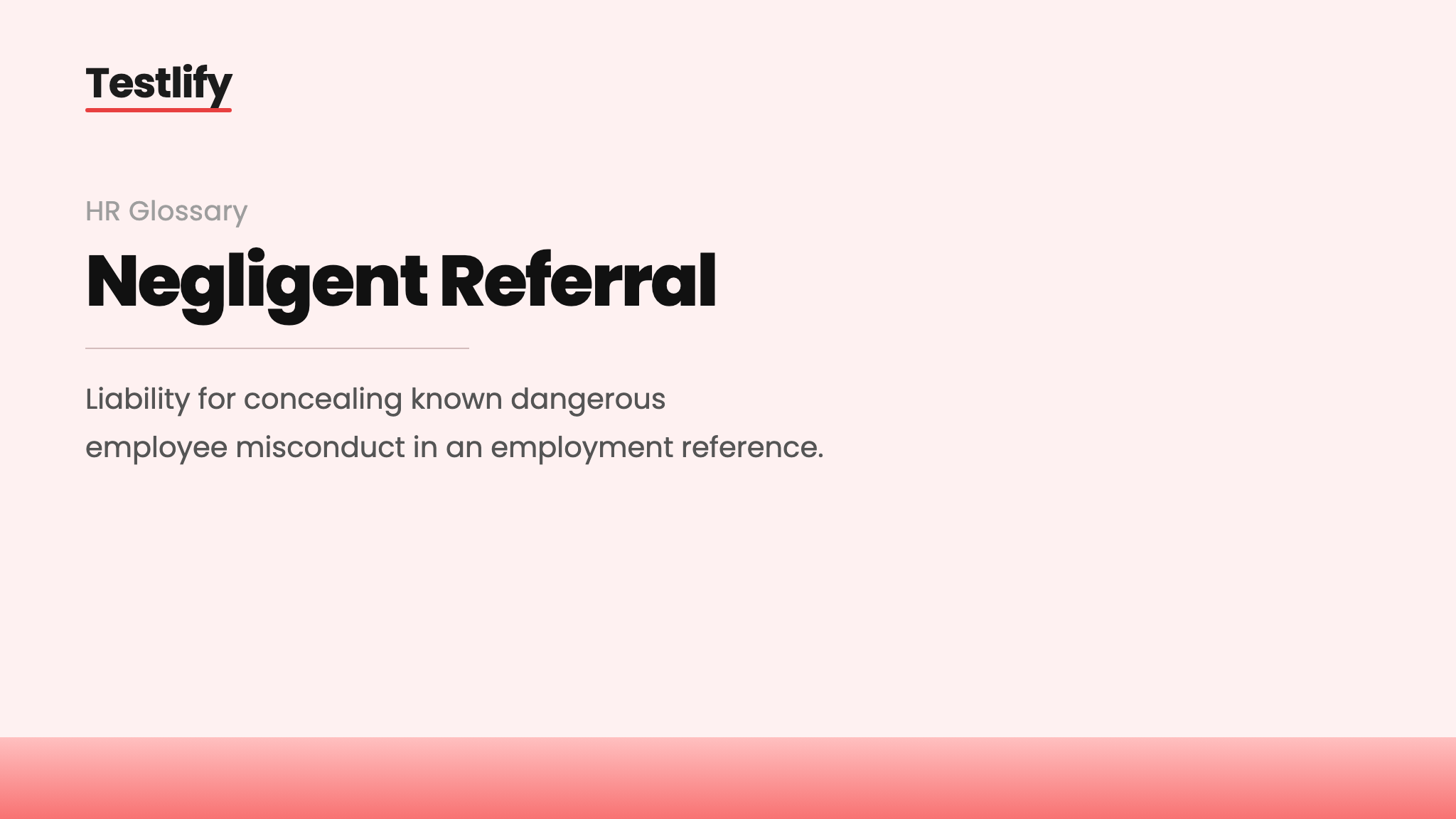 Image showing the meaning of negligent referral