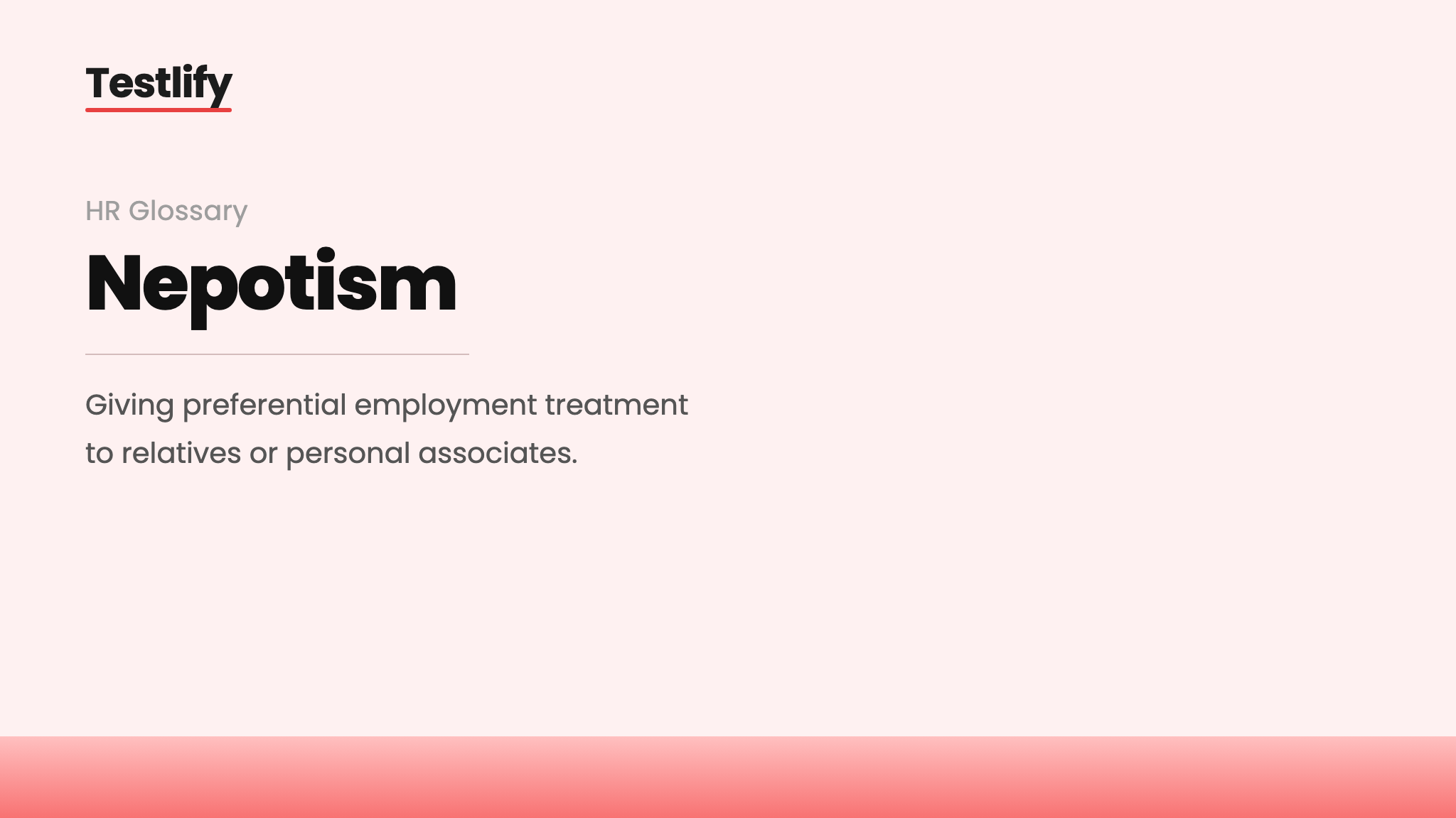 Image showing the meaning of nepotism