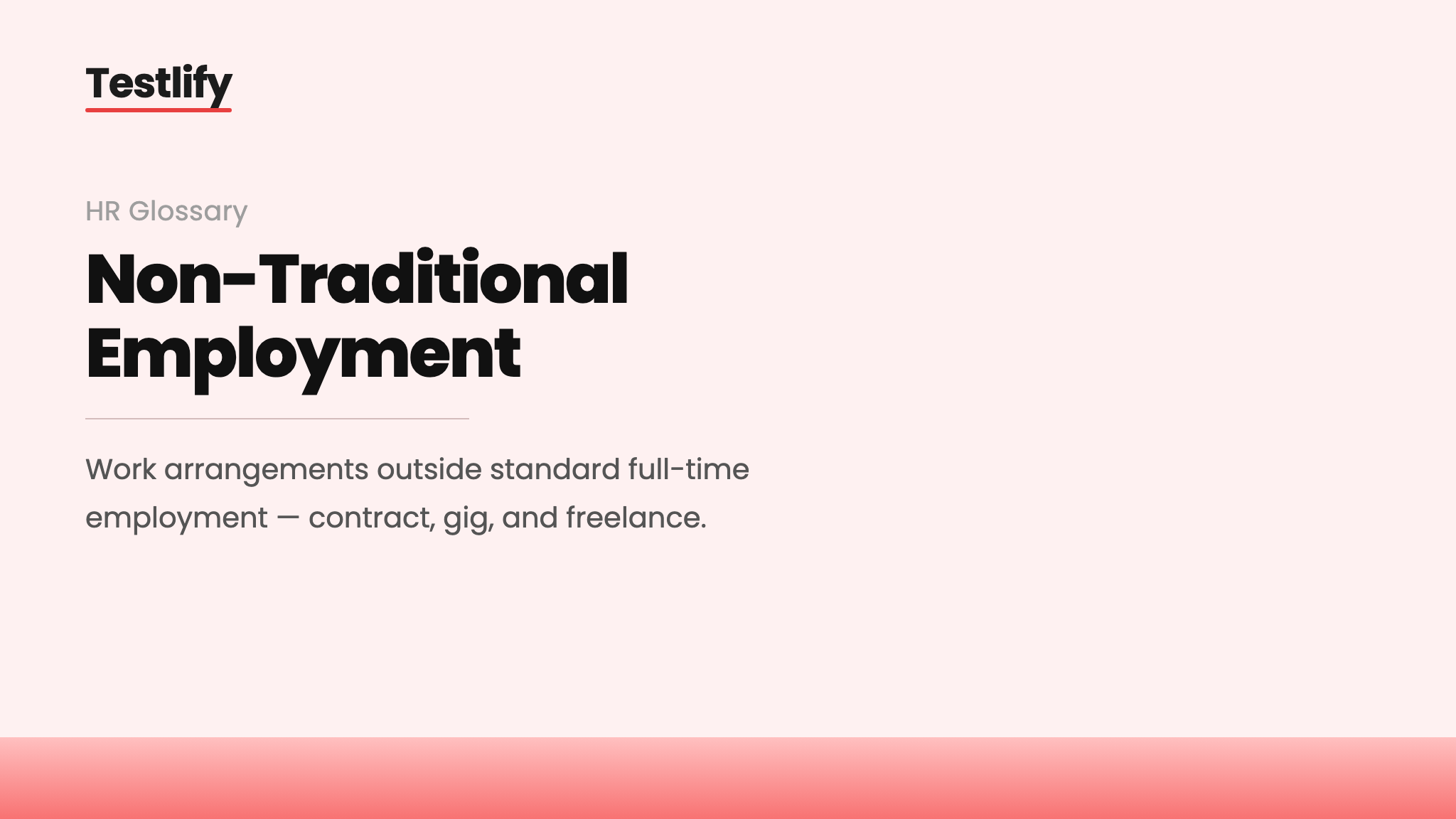 Image showing the meaning of non-traditional employment