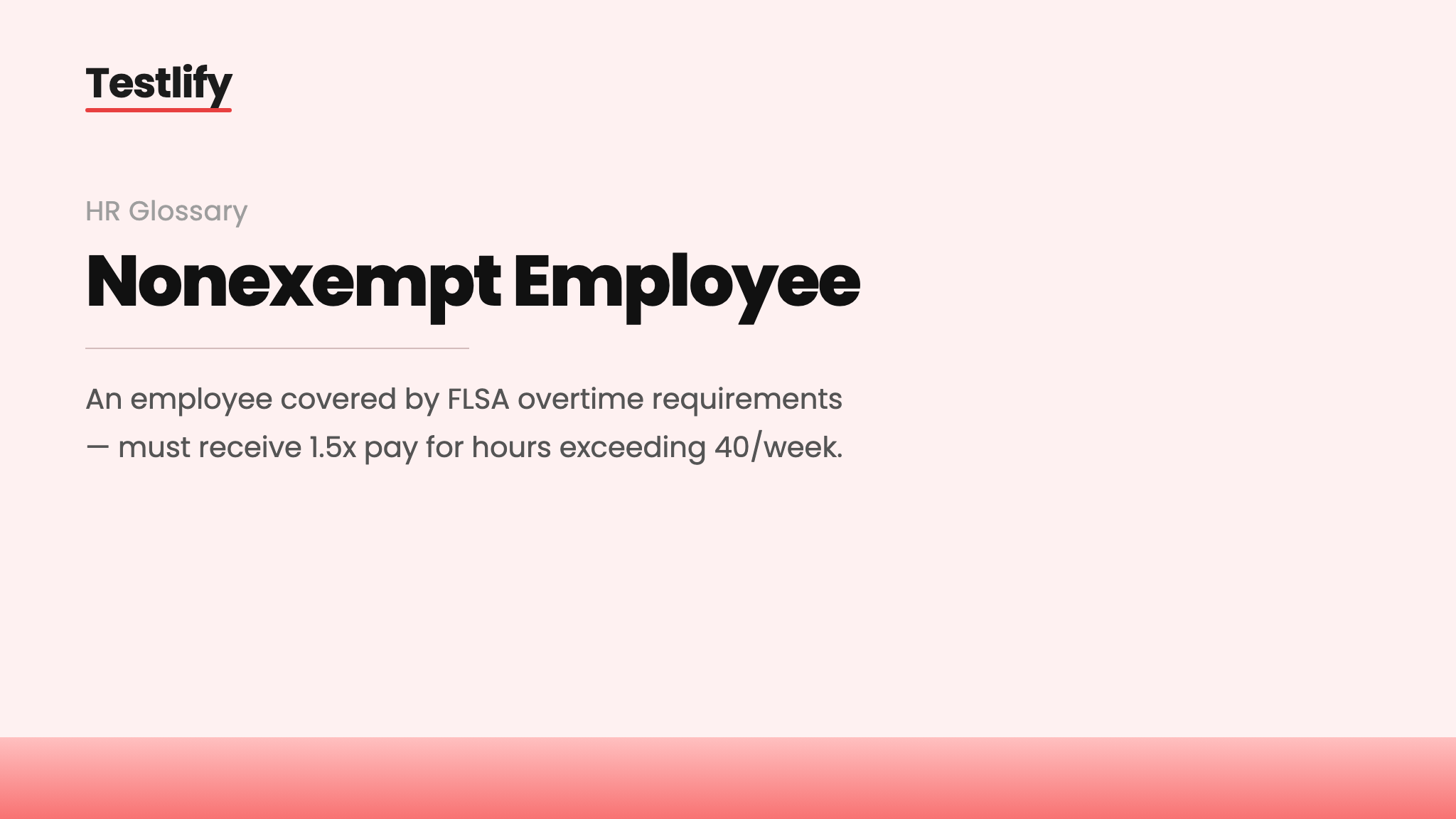 Image showing the meaning of a nonexempt employee