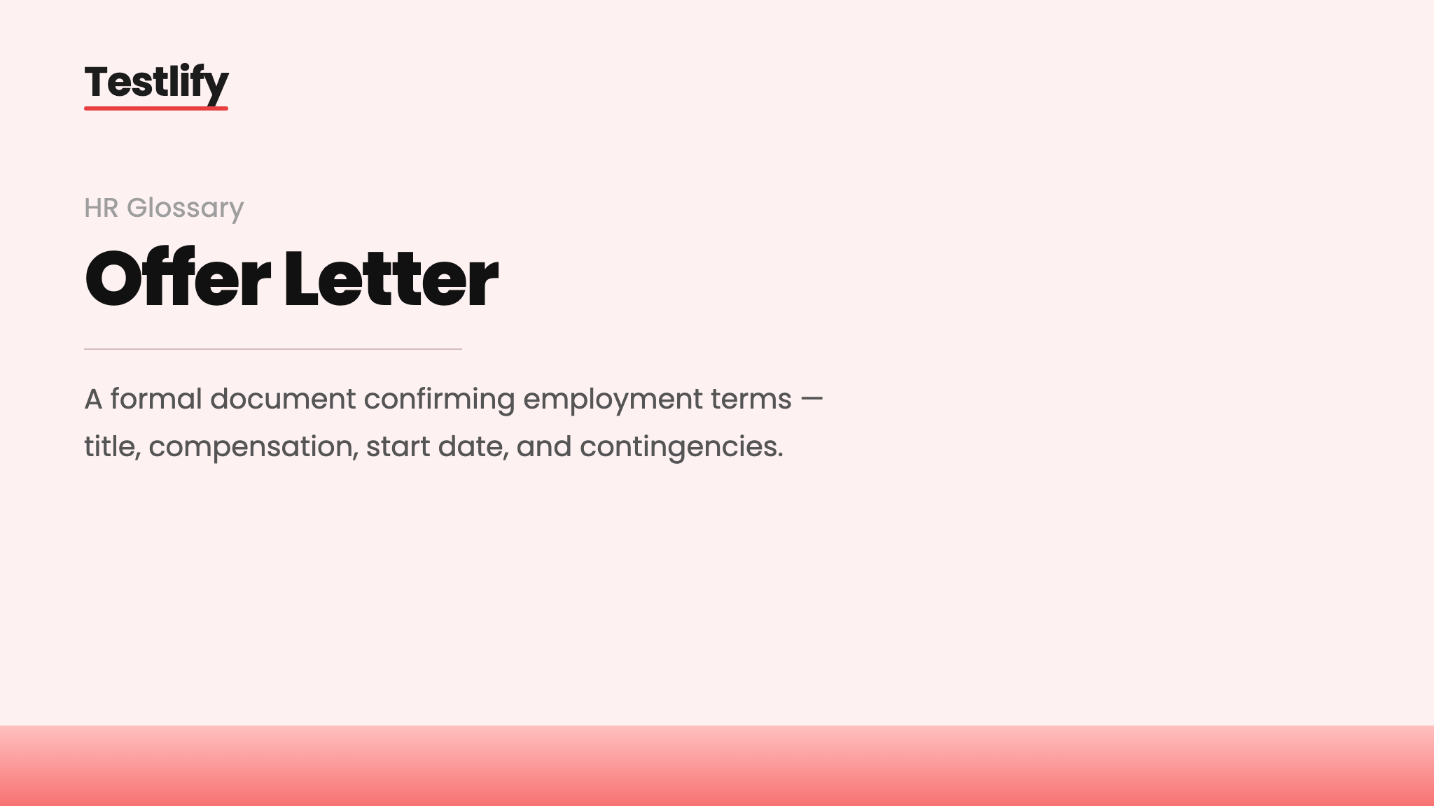 Image showing the meaning of an offer letter