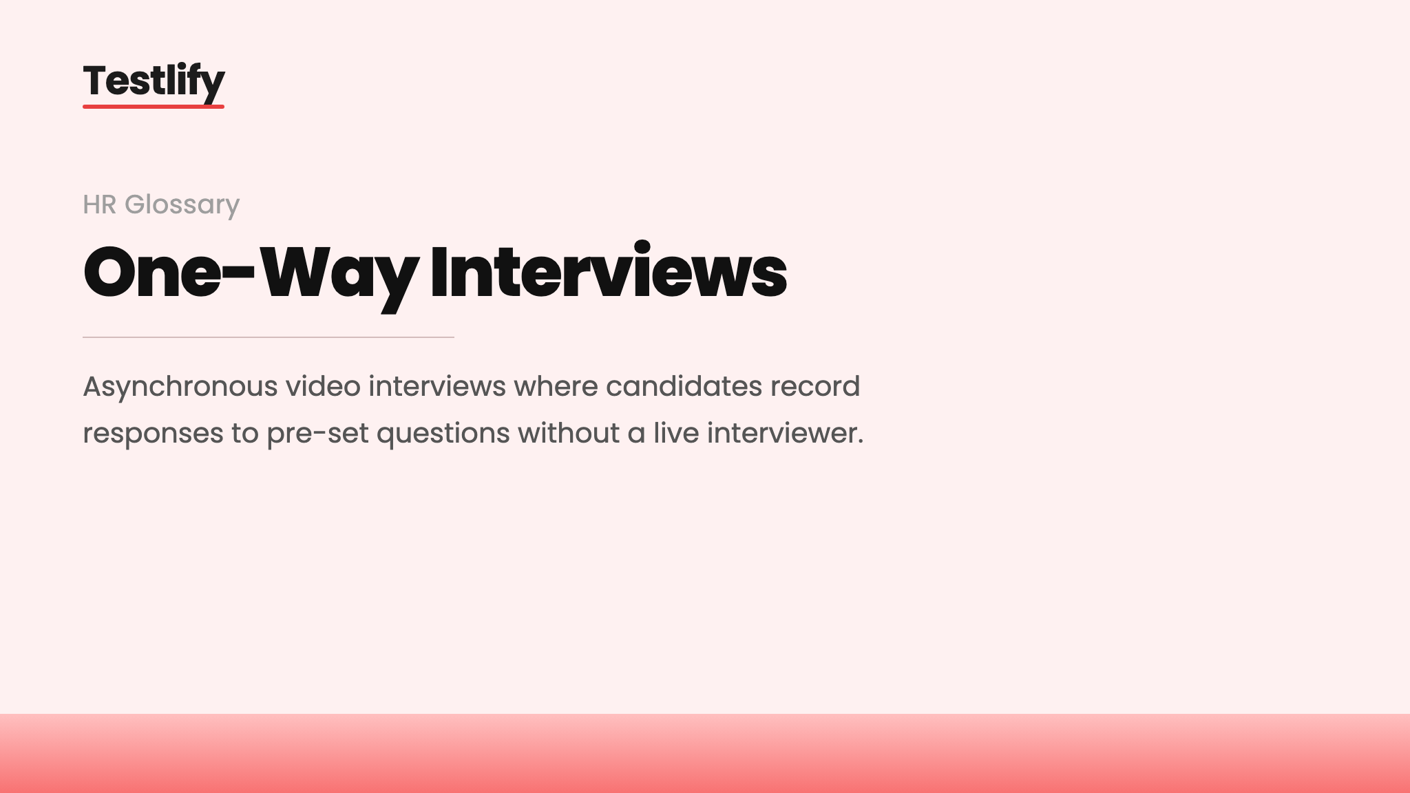 Image showing the meaning of one-way video interviews