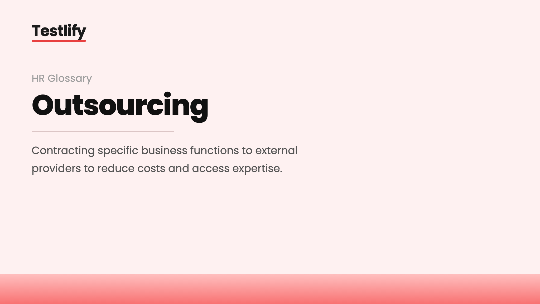 Image showing the meaning of Outsourcing
