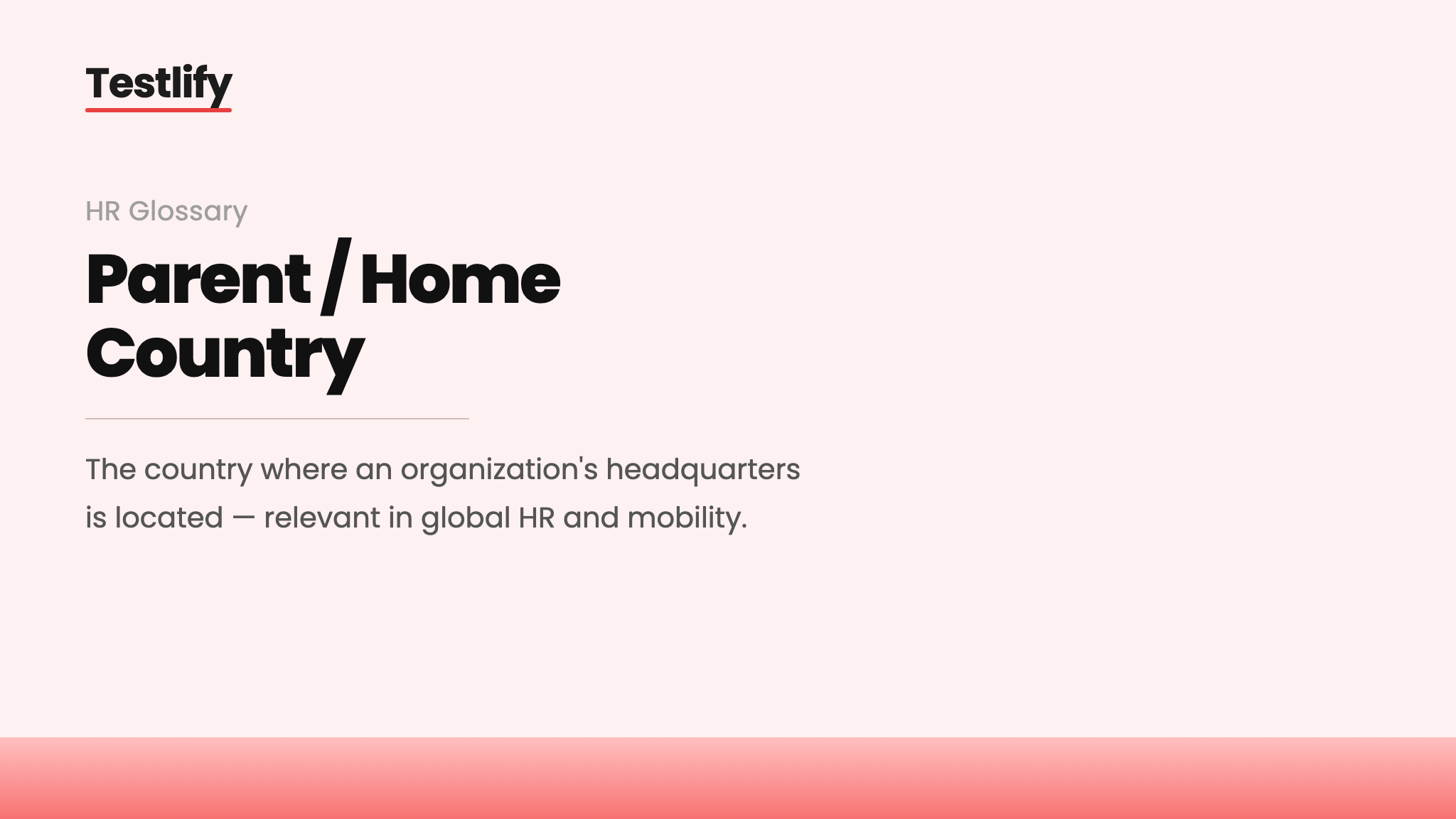 Image showing the meaning of Parent or Home country