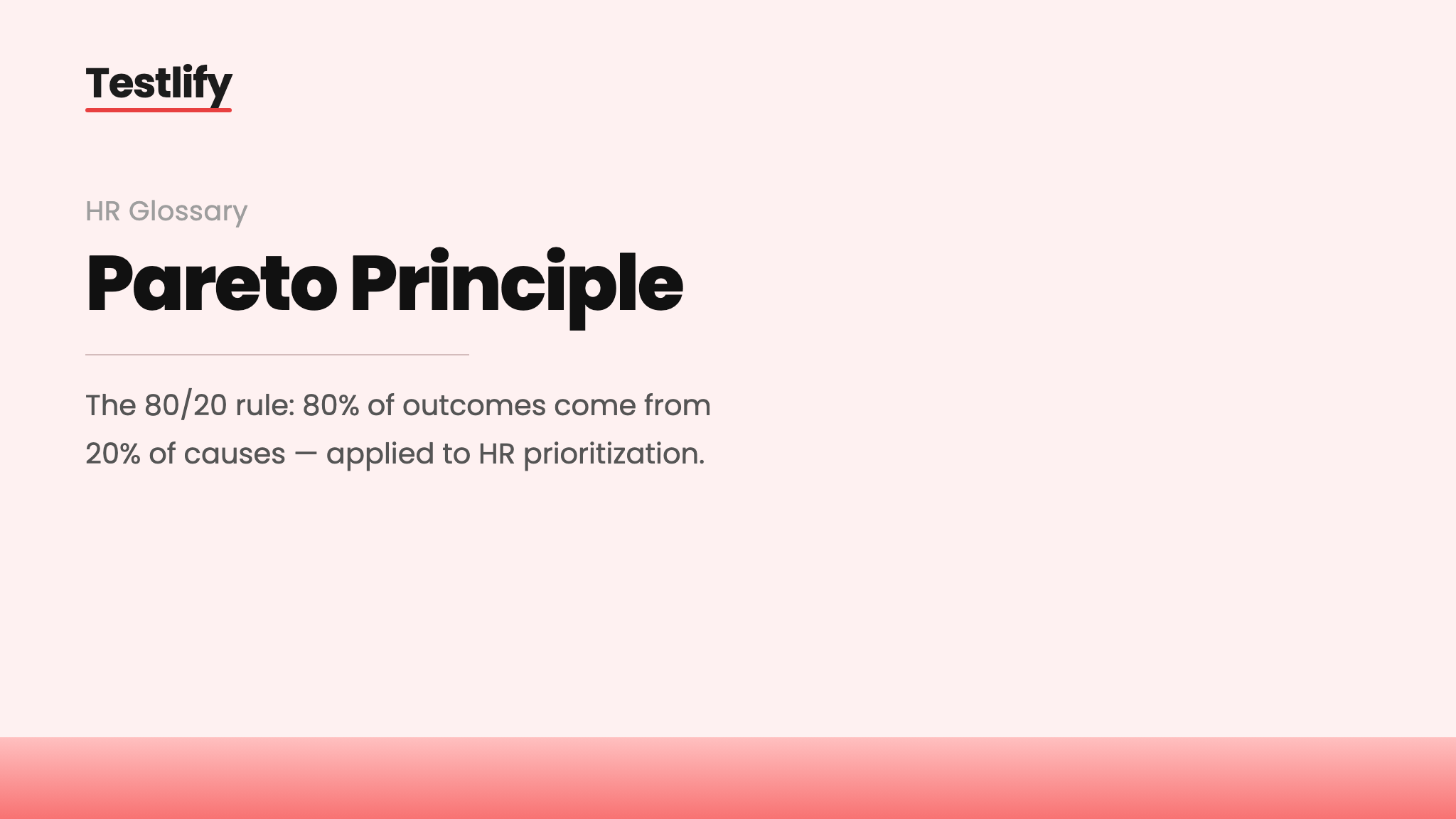 Image showing the meaning of Pareto Principle