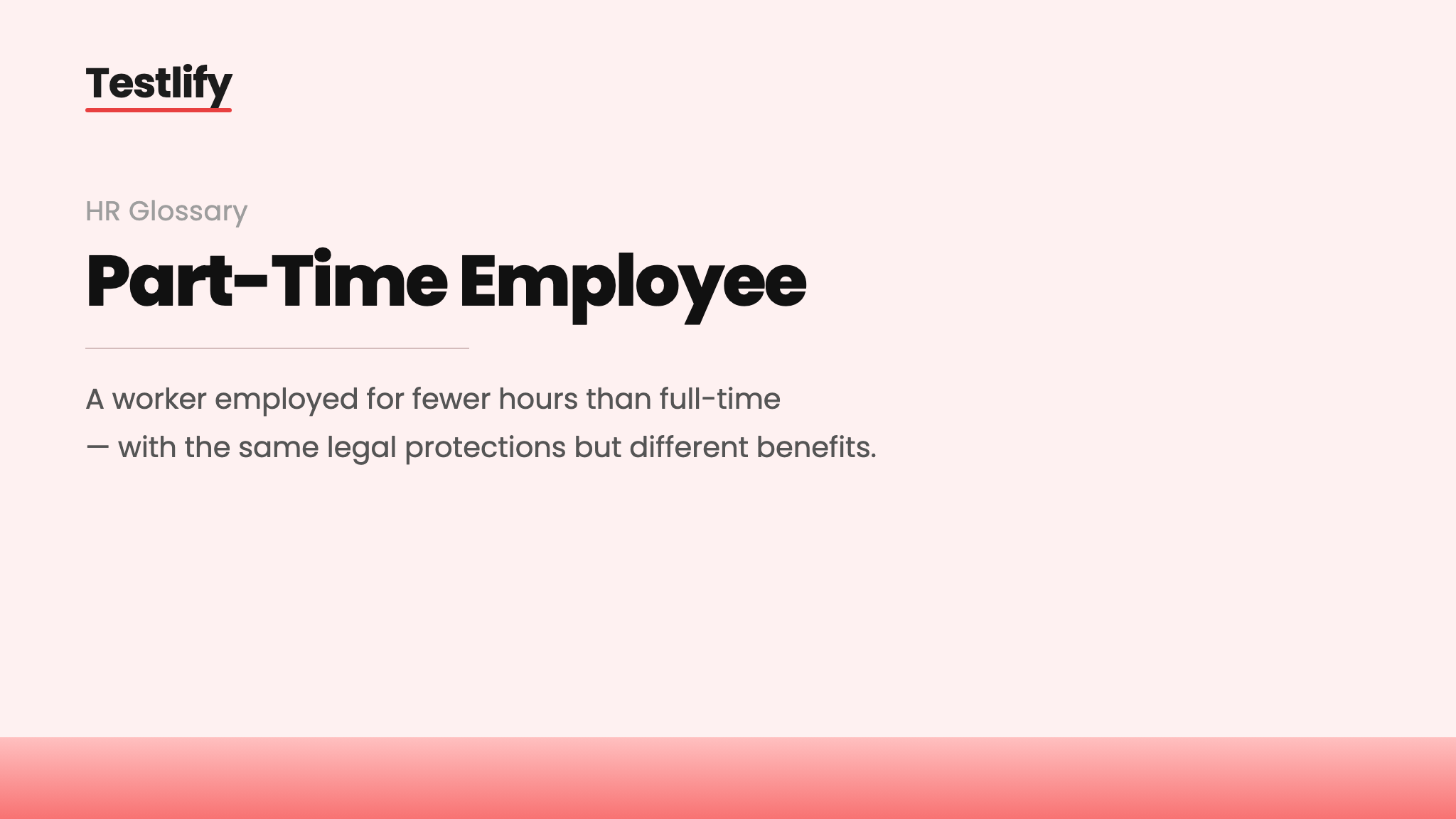 Image showing the meaning of a part-time employee