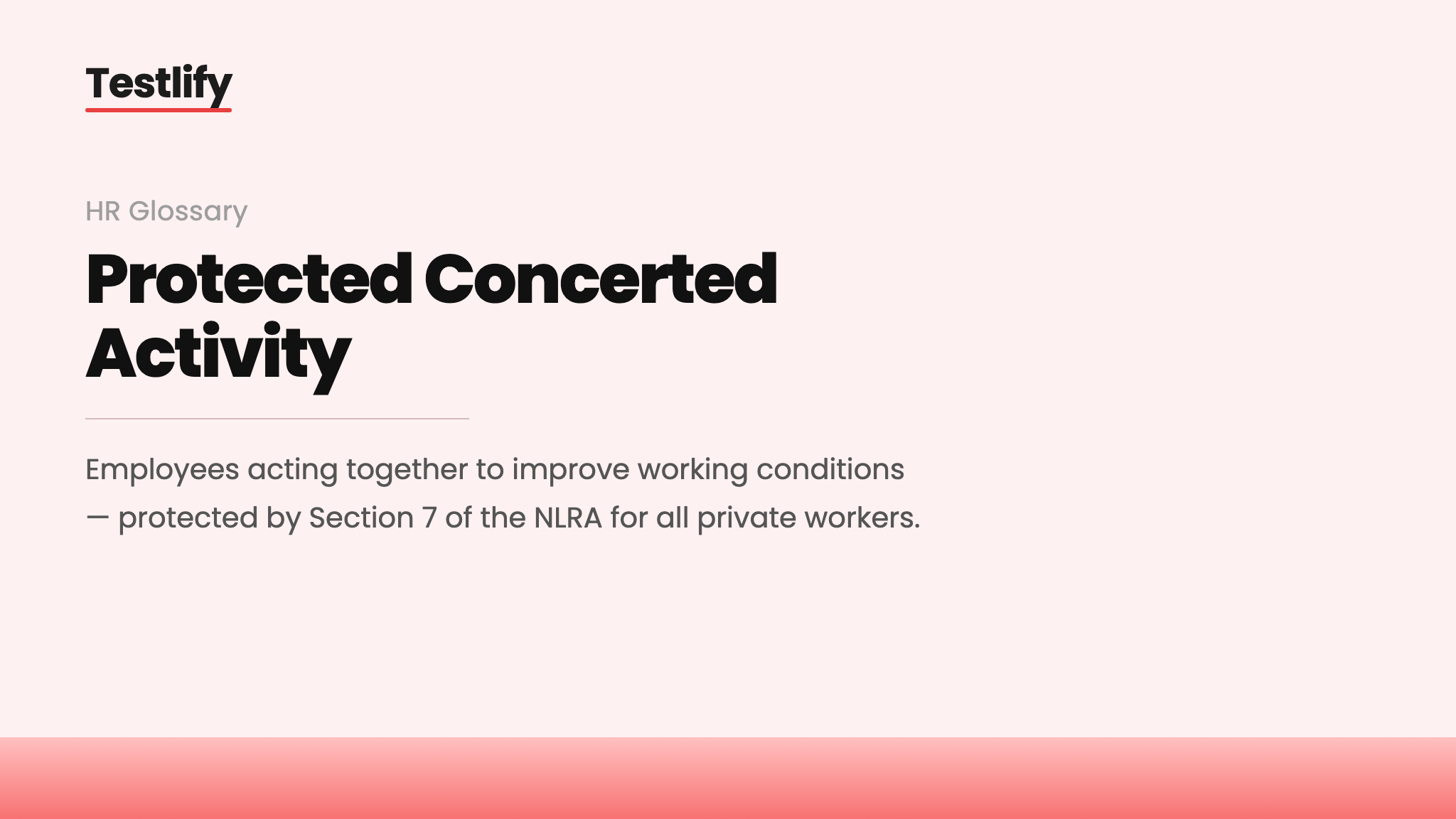 Image showing the meaning of protected concerted activity