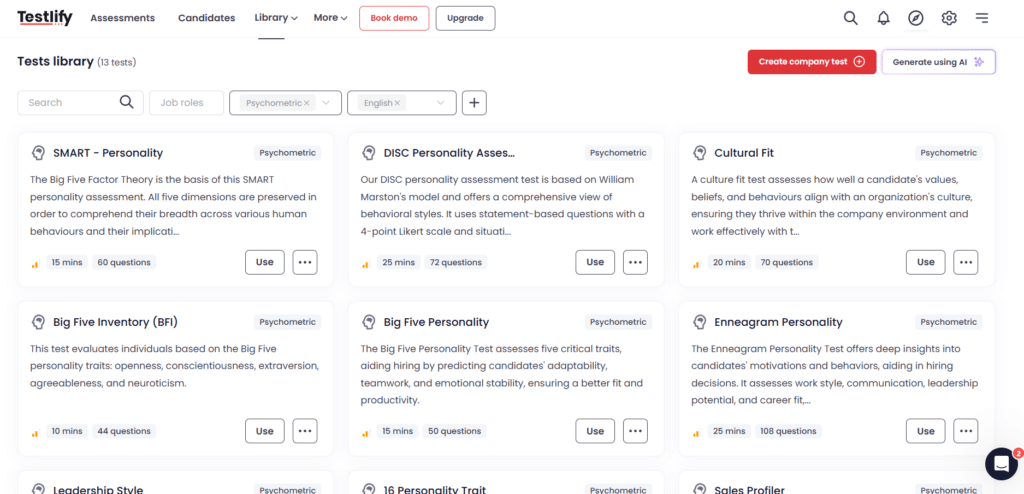psychometric test