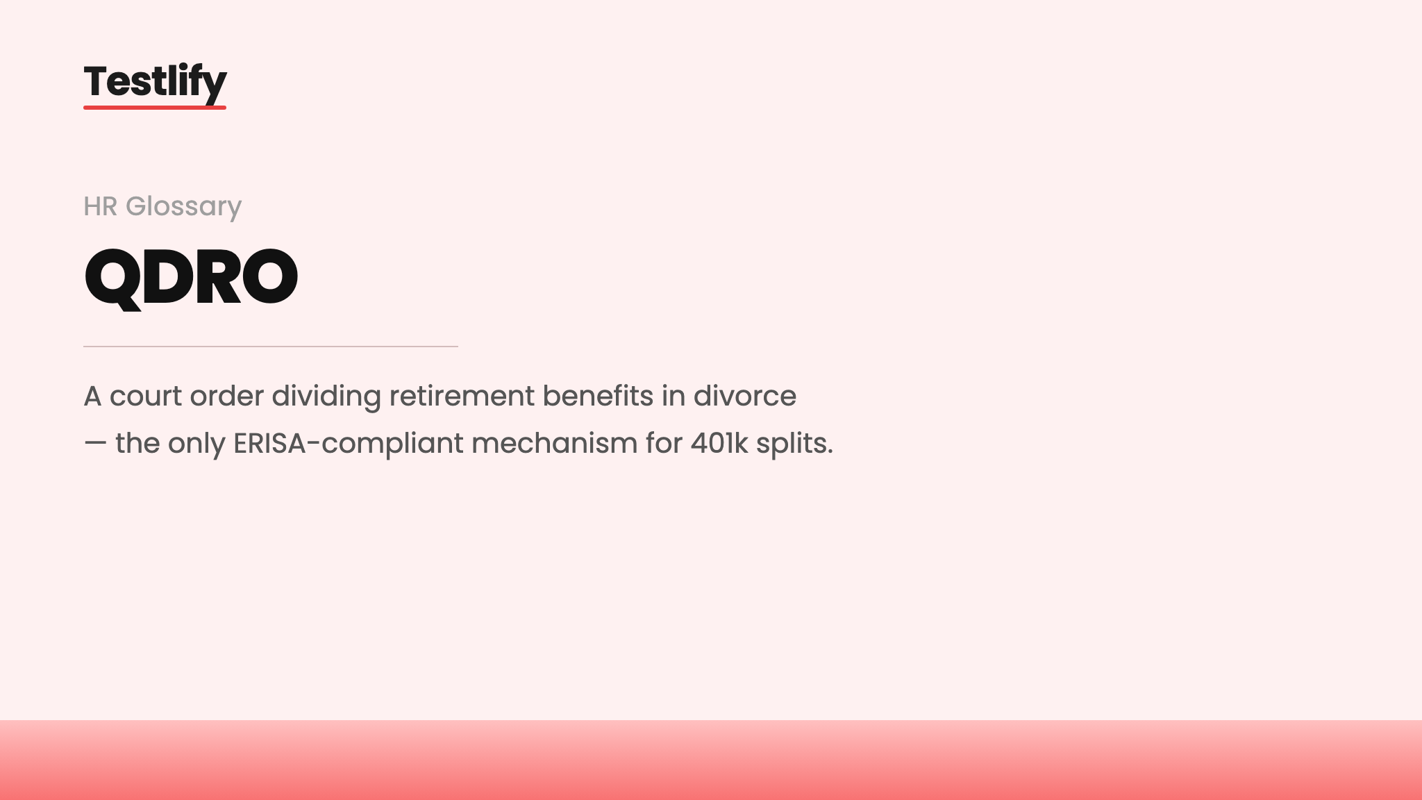 Image showing the meaning of a QDRO