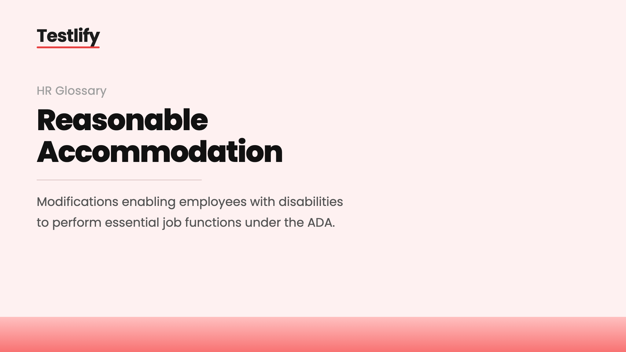 Image showing the meaning of Reasonable Accommodation