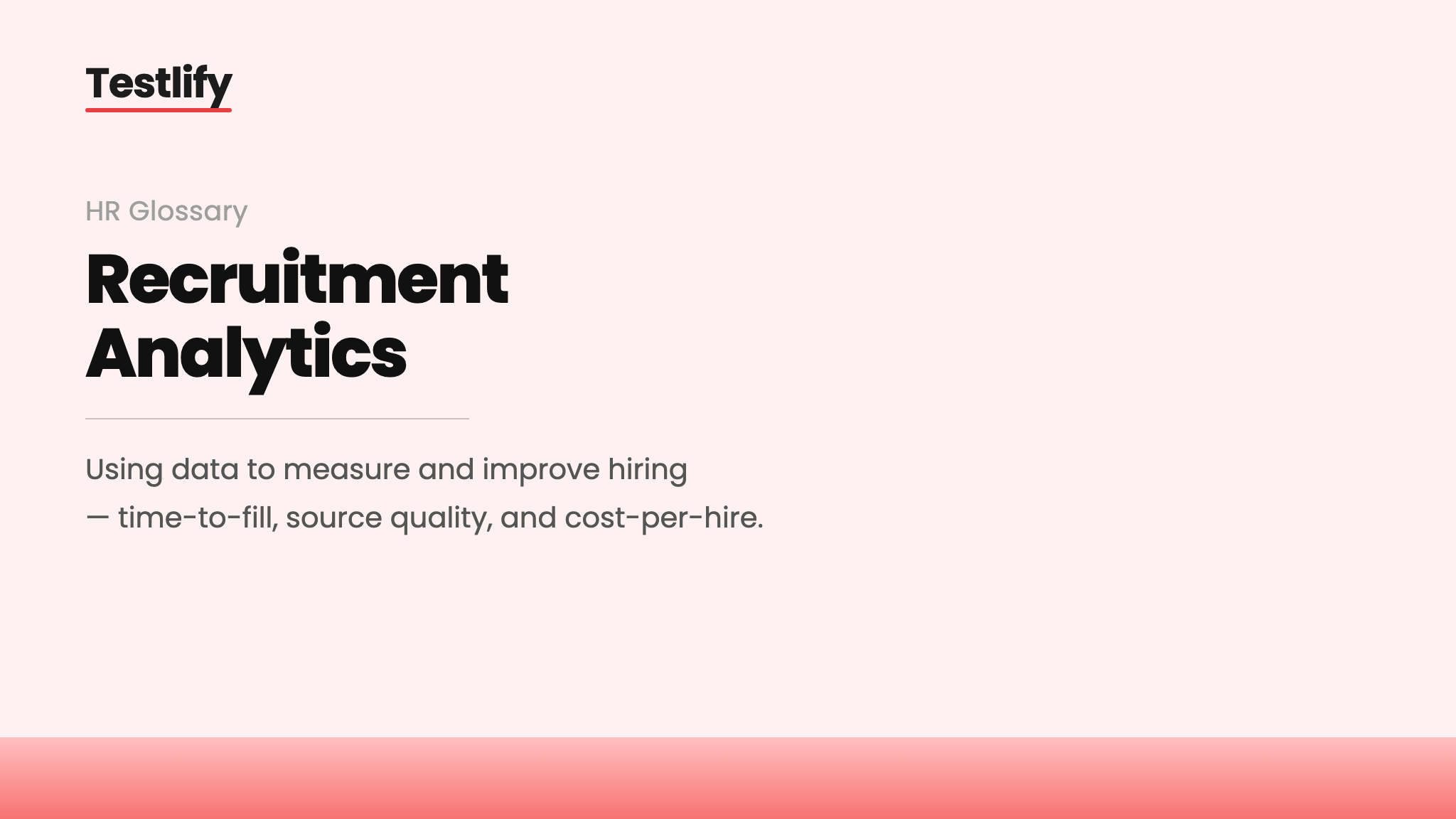 Image showing the meaning of Recruitment Analytics