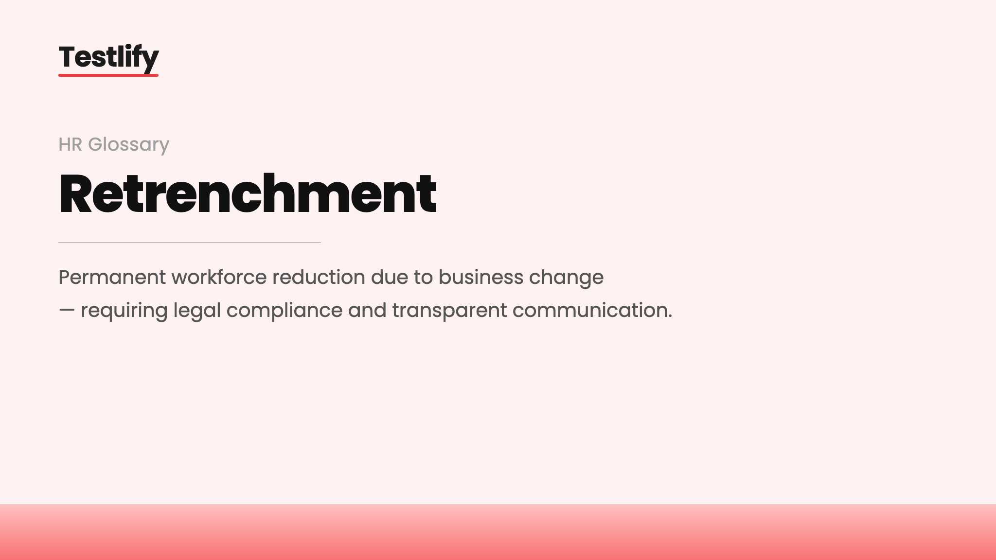 Image showing the meaning of retrenchment