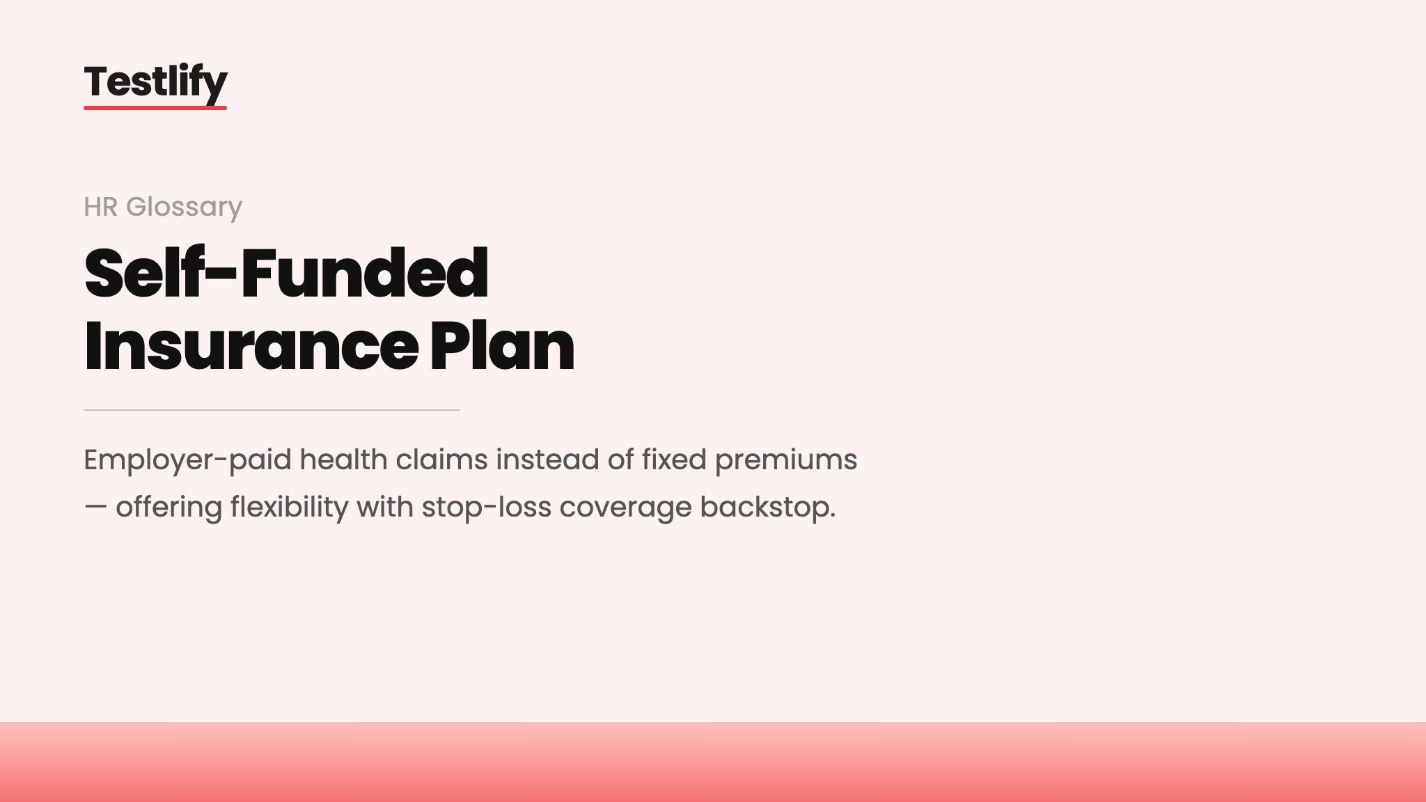 Image showing the meaning of a self-funded insurance plan