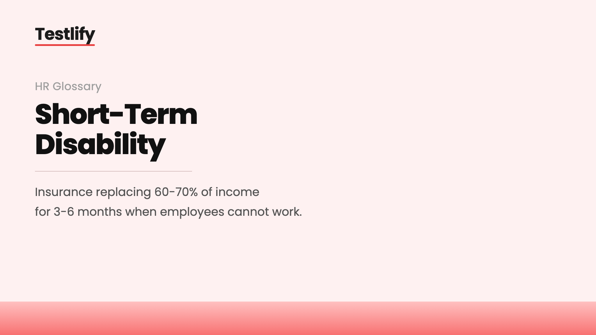 Image showing the meaning of short-term disability