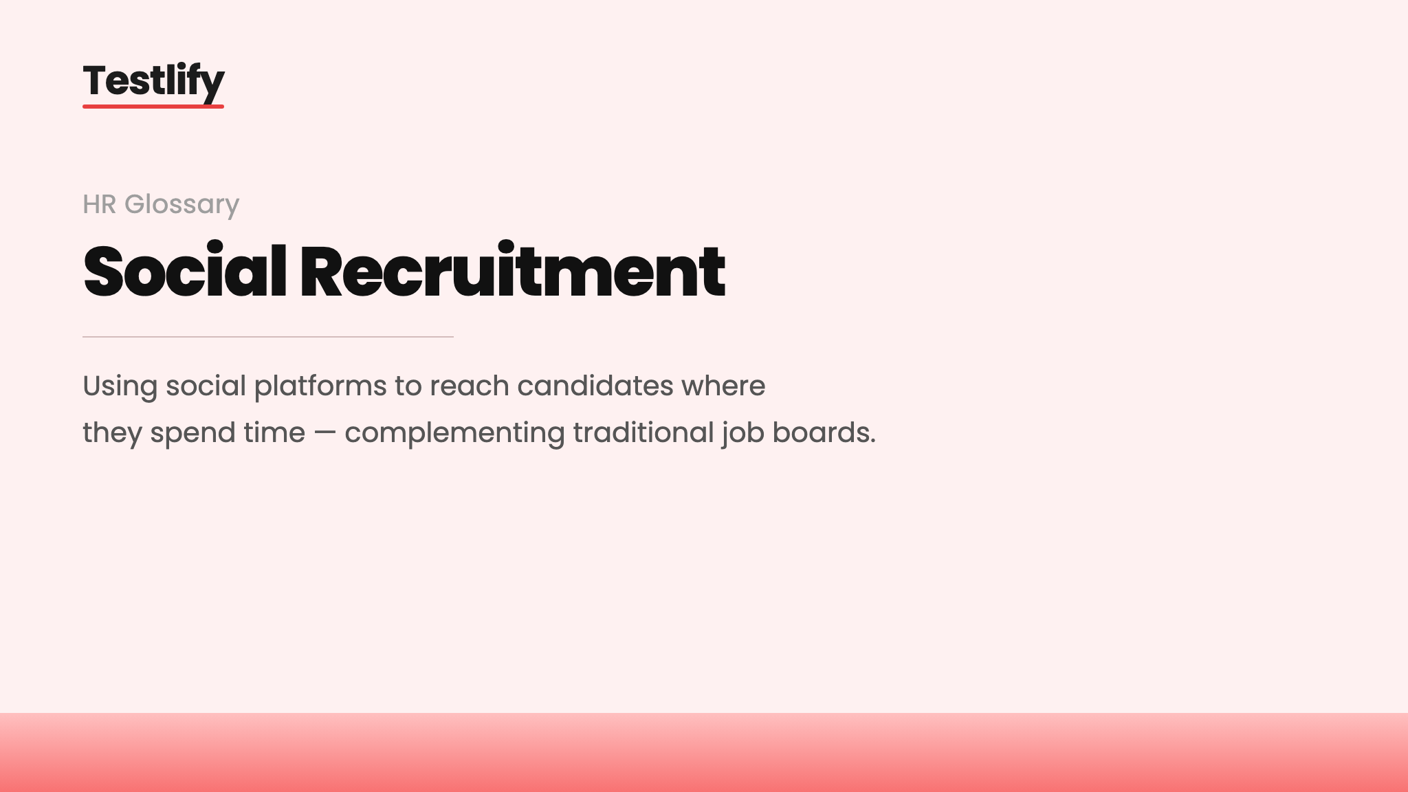 Image showing the meaning of social recruitment