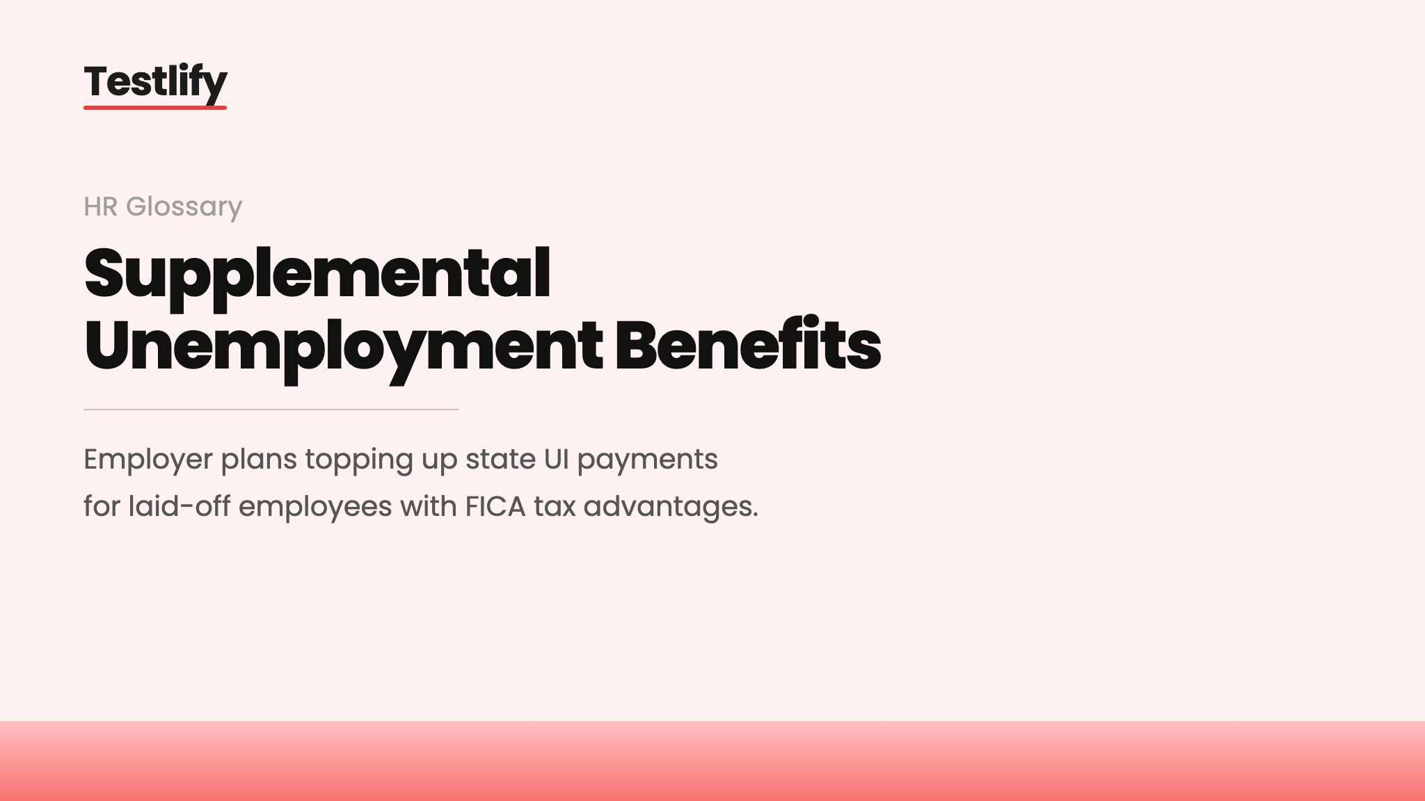 Image showing the meaning of supplemental unemployment benefits