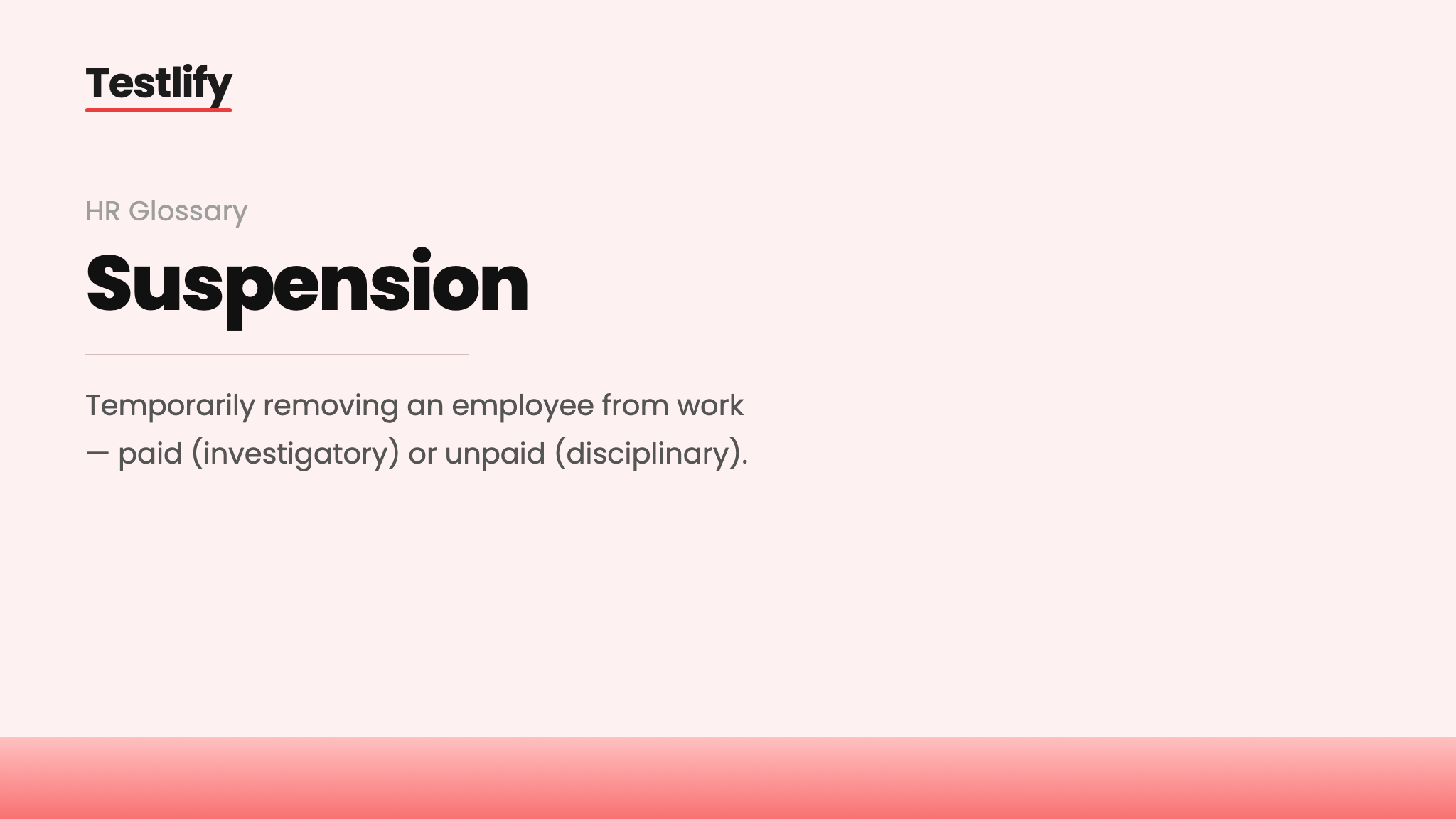 Image showing the meaning of employee suspension